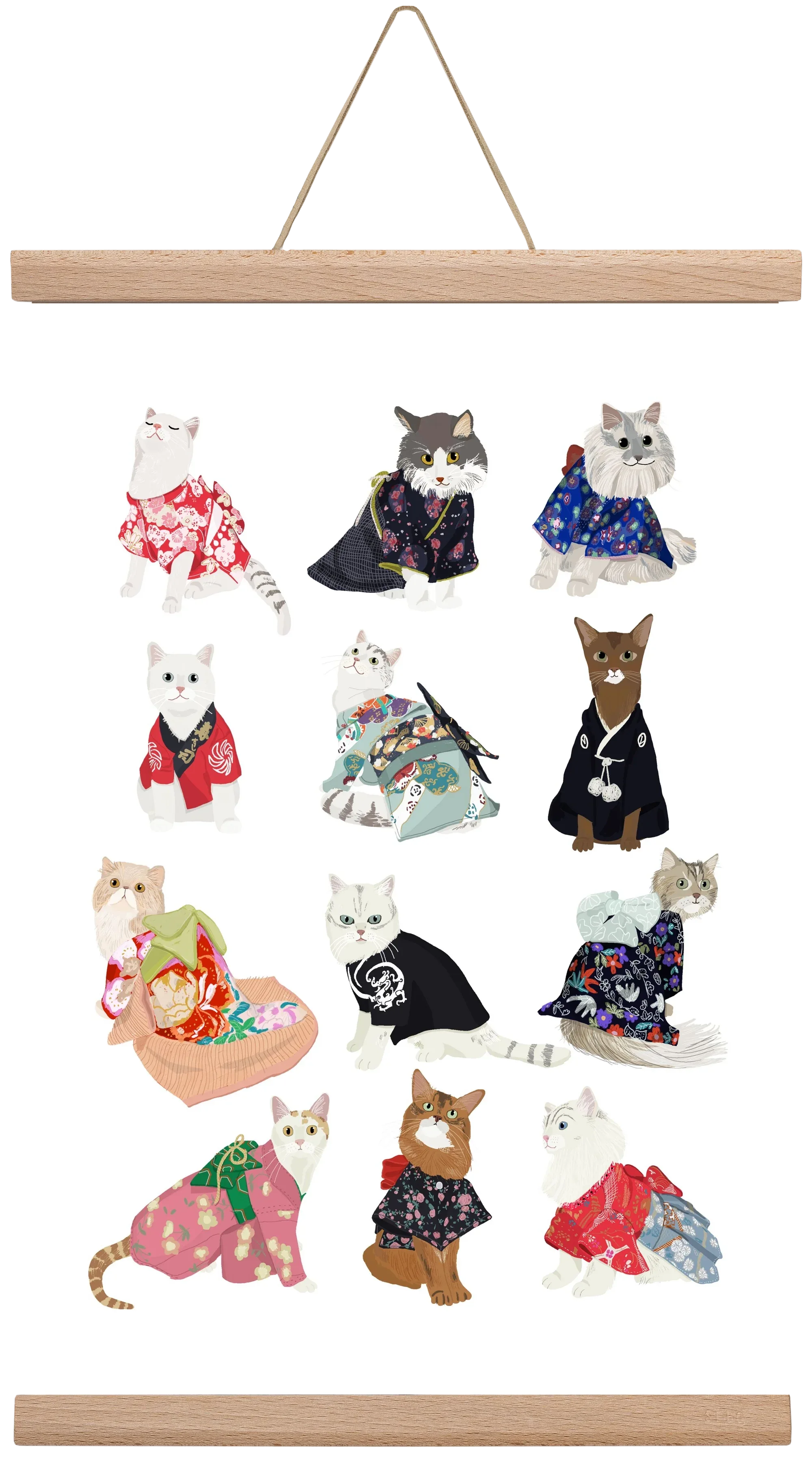 Cats in Kimono - artbridge