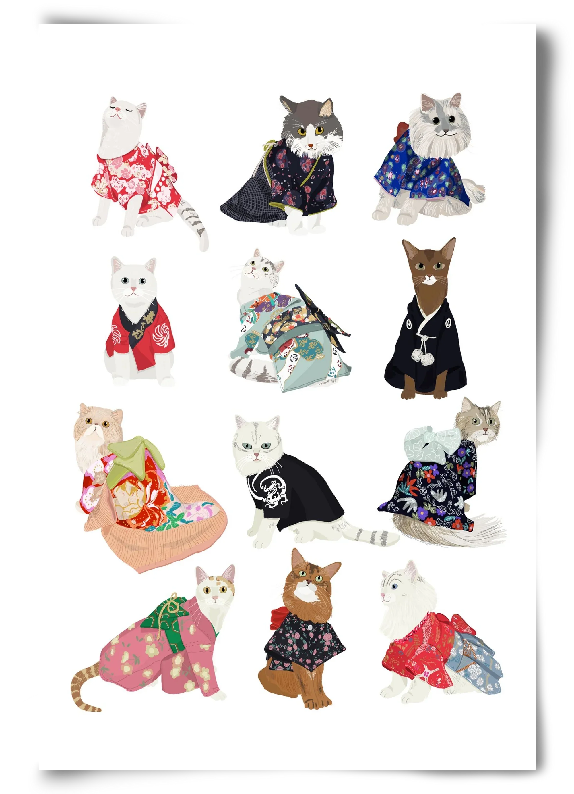 Cats in Kimono - artbridge
