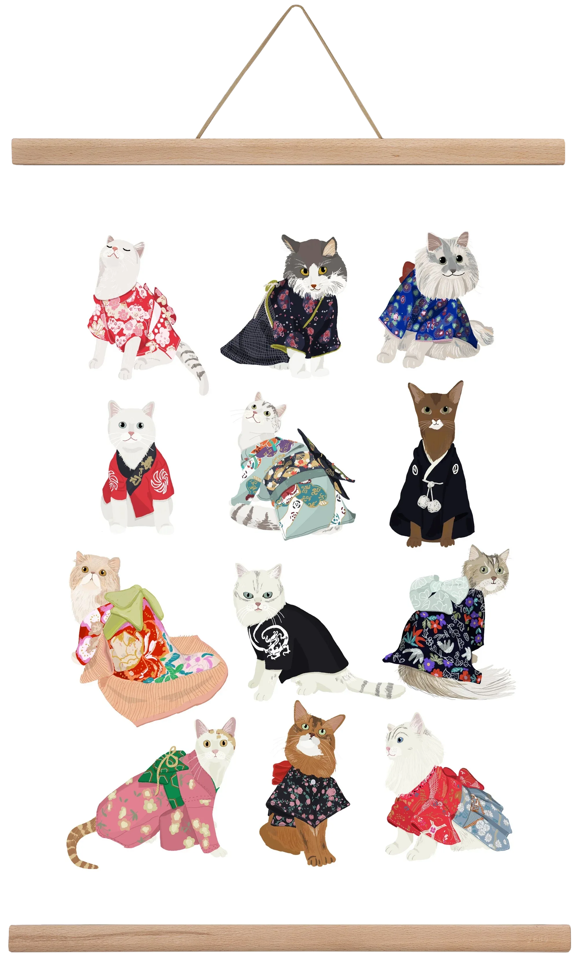 Cats in Kimono - artbridge