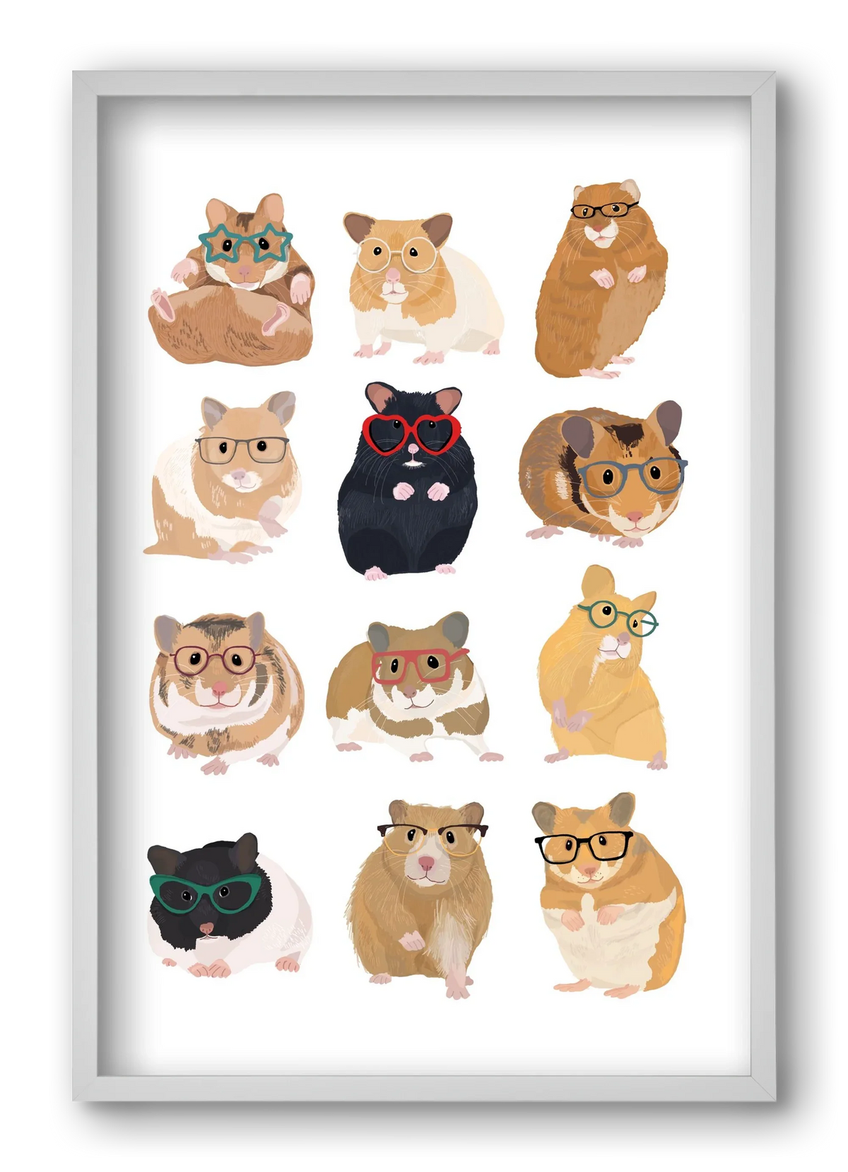 Hamster in glasses - artbridge