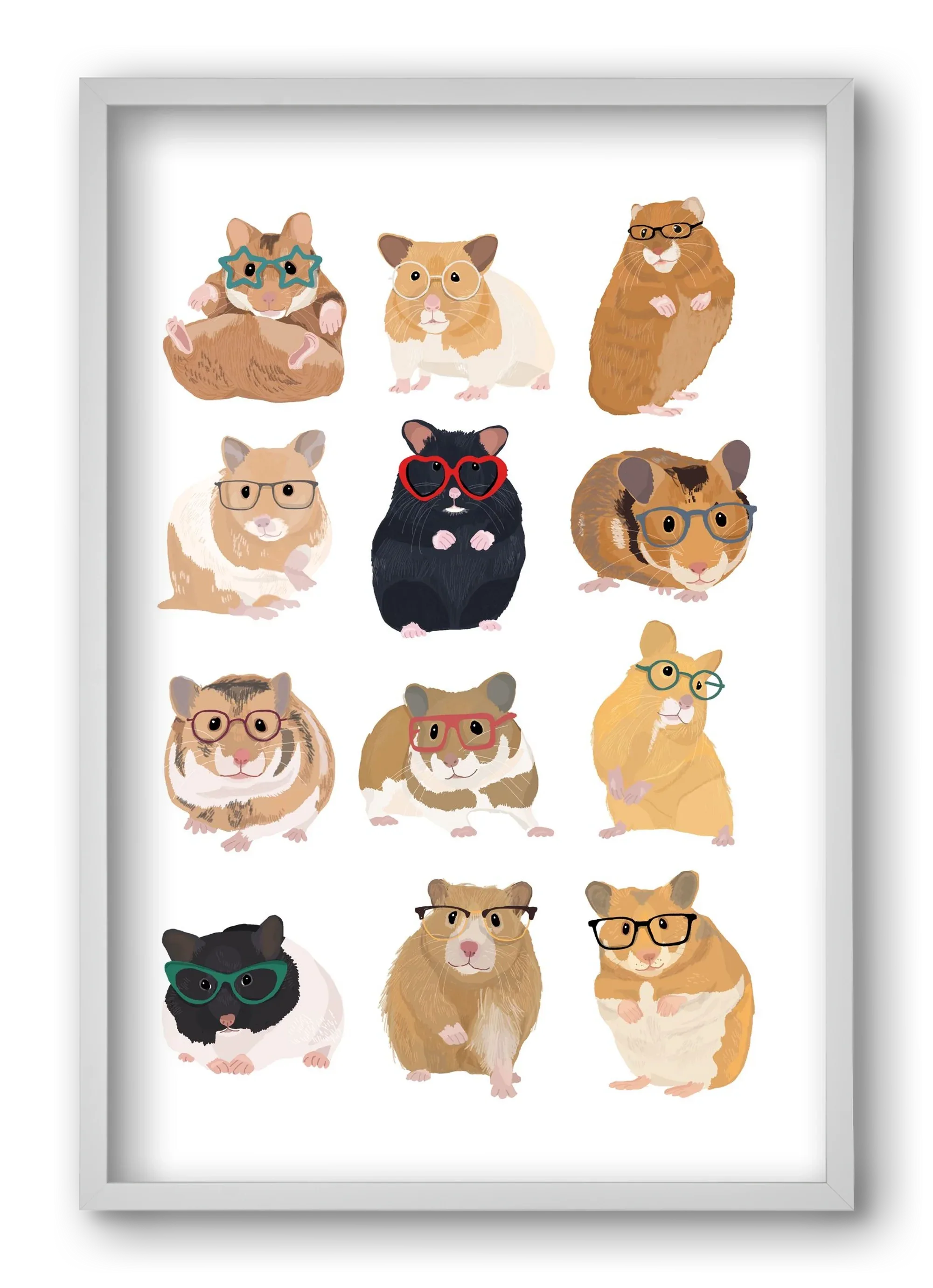 Hamster in glasses - artbridge