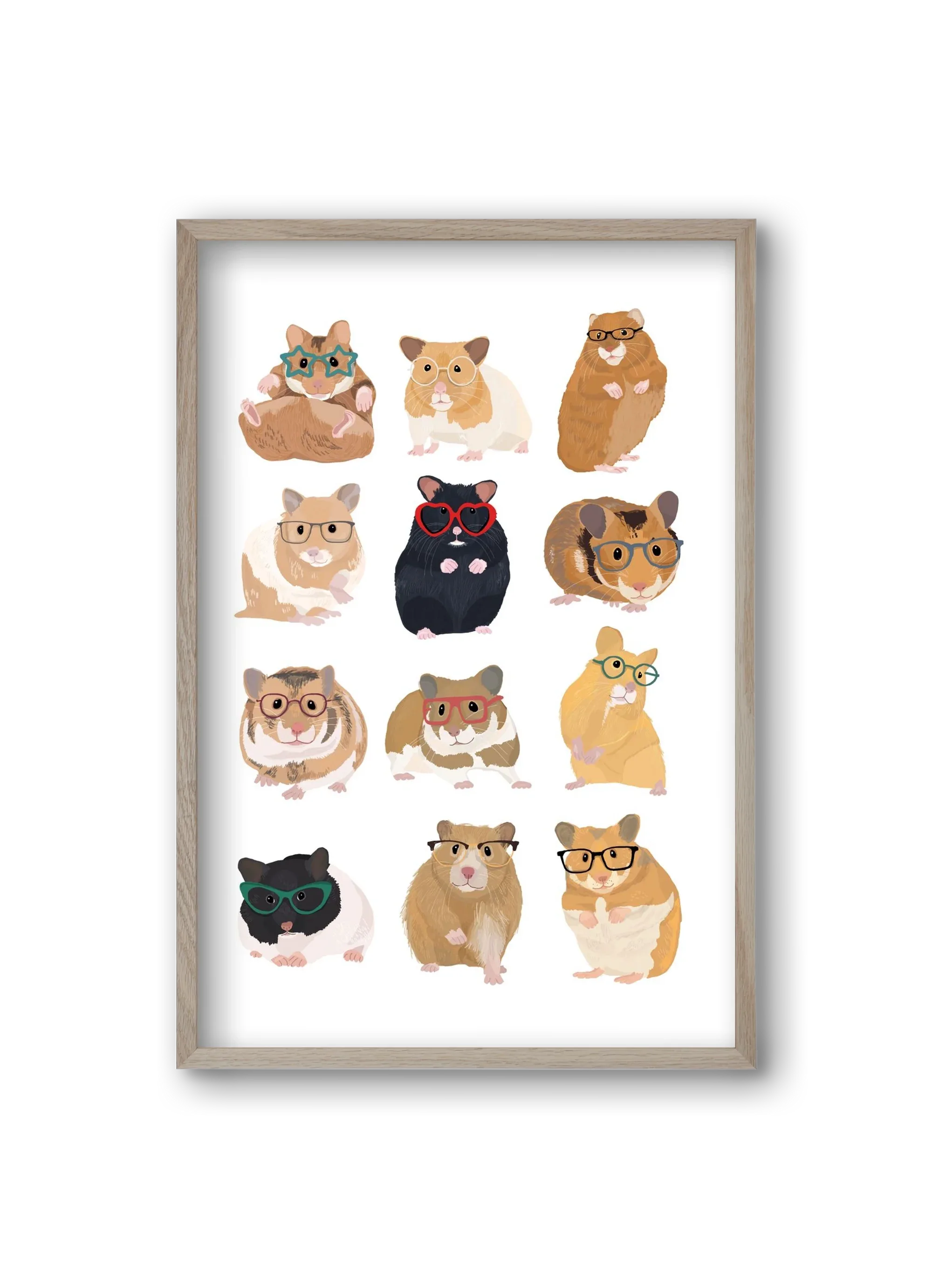 Hamster in glasses - artbridge