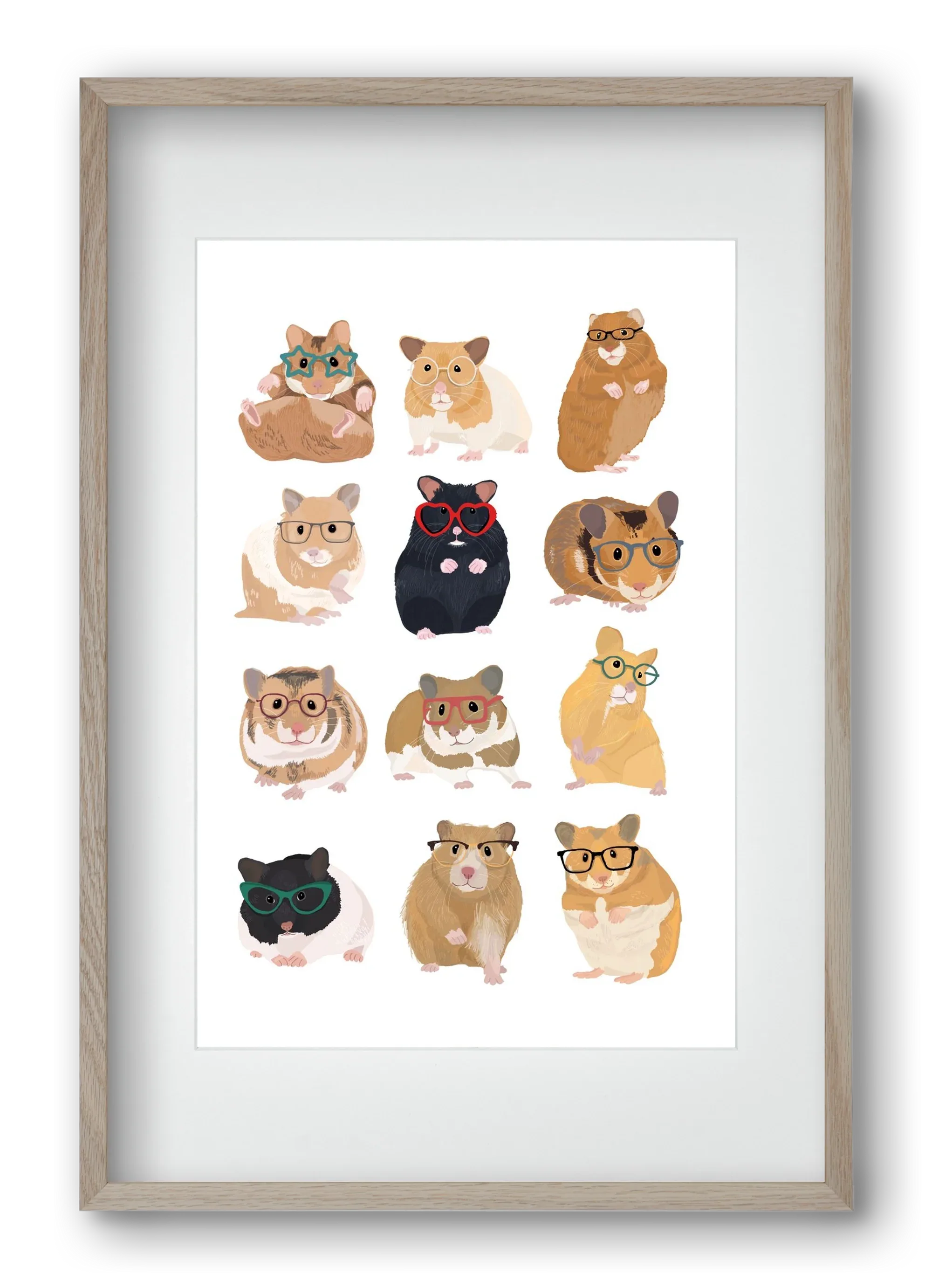 Hamster in glasses - artbridge