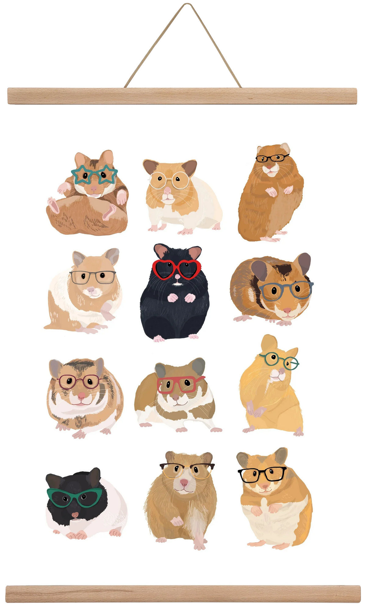 Hamster in glasses - artbridge