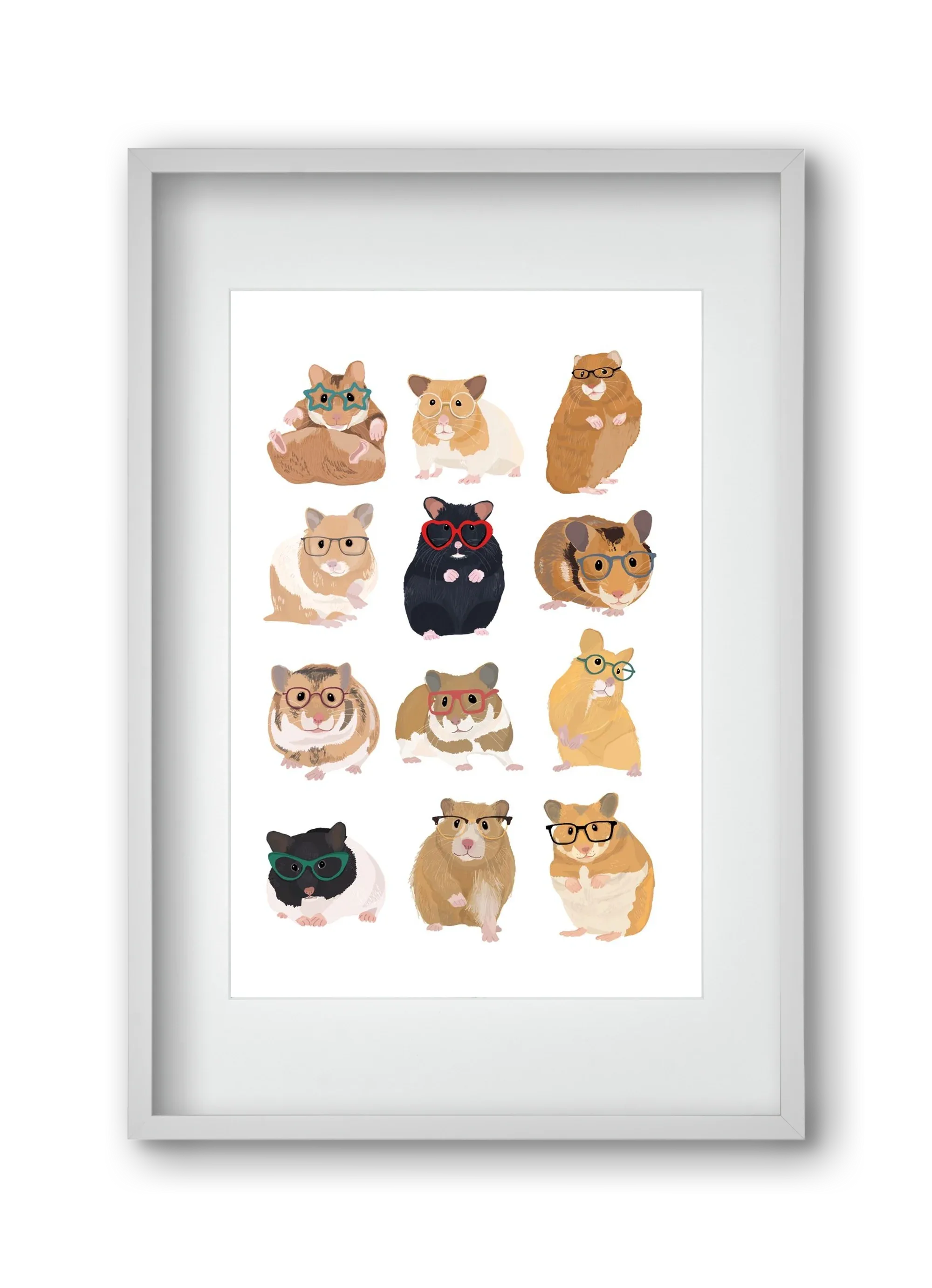 Hamster in glasses - artbridge
