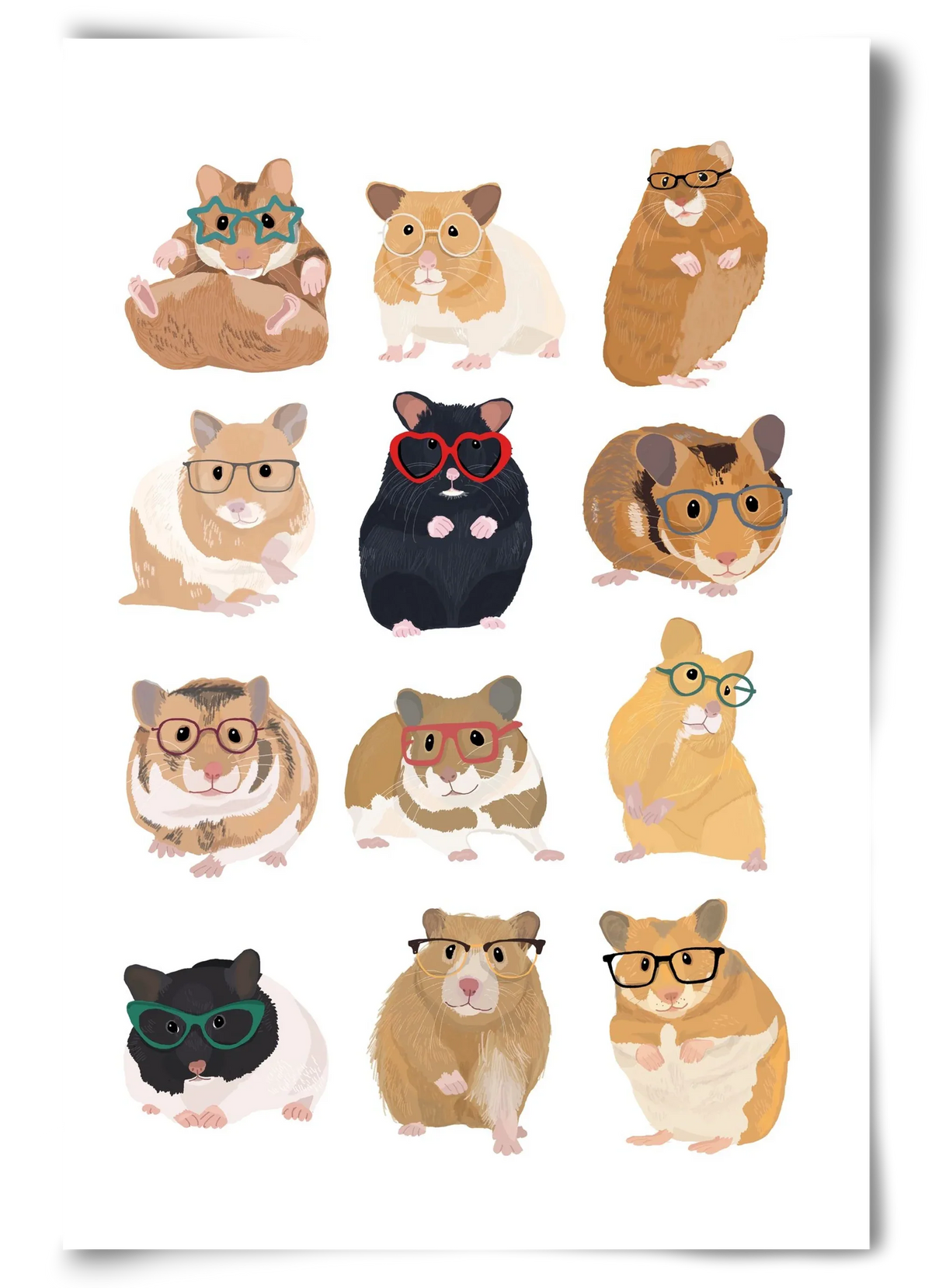 Hamster in glasses - artbridge
