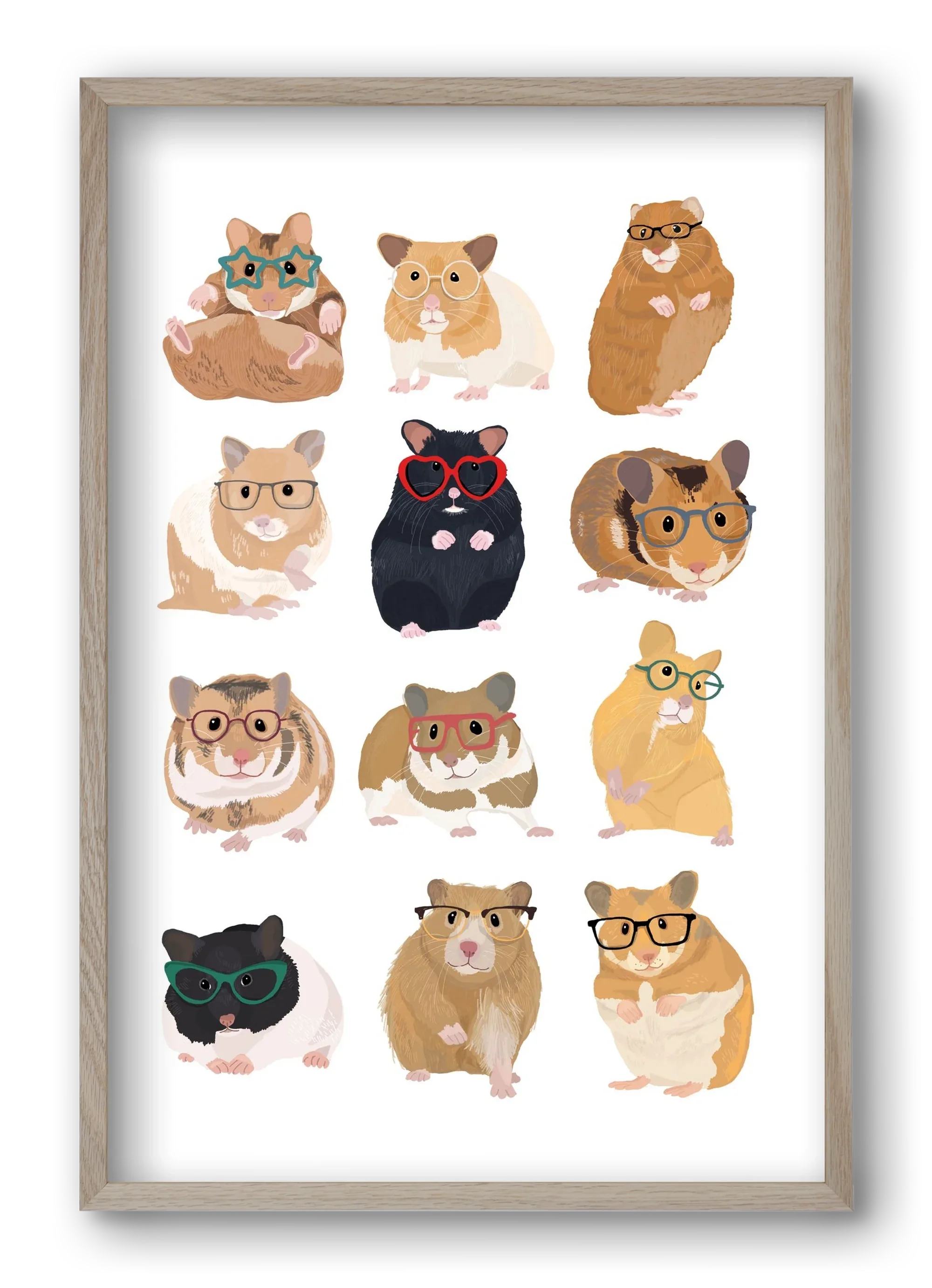 Hamster in glasses - artbridge