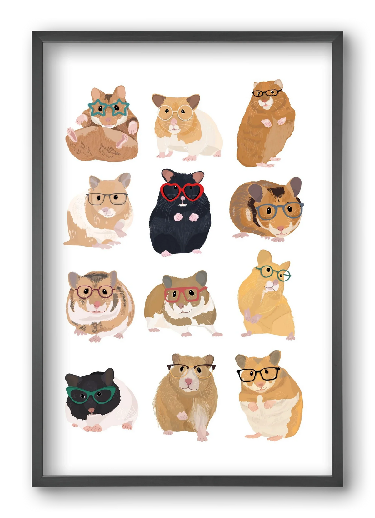 Hamster in glasses - artbridge