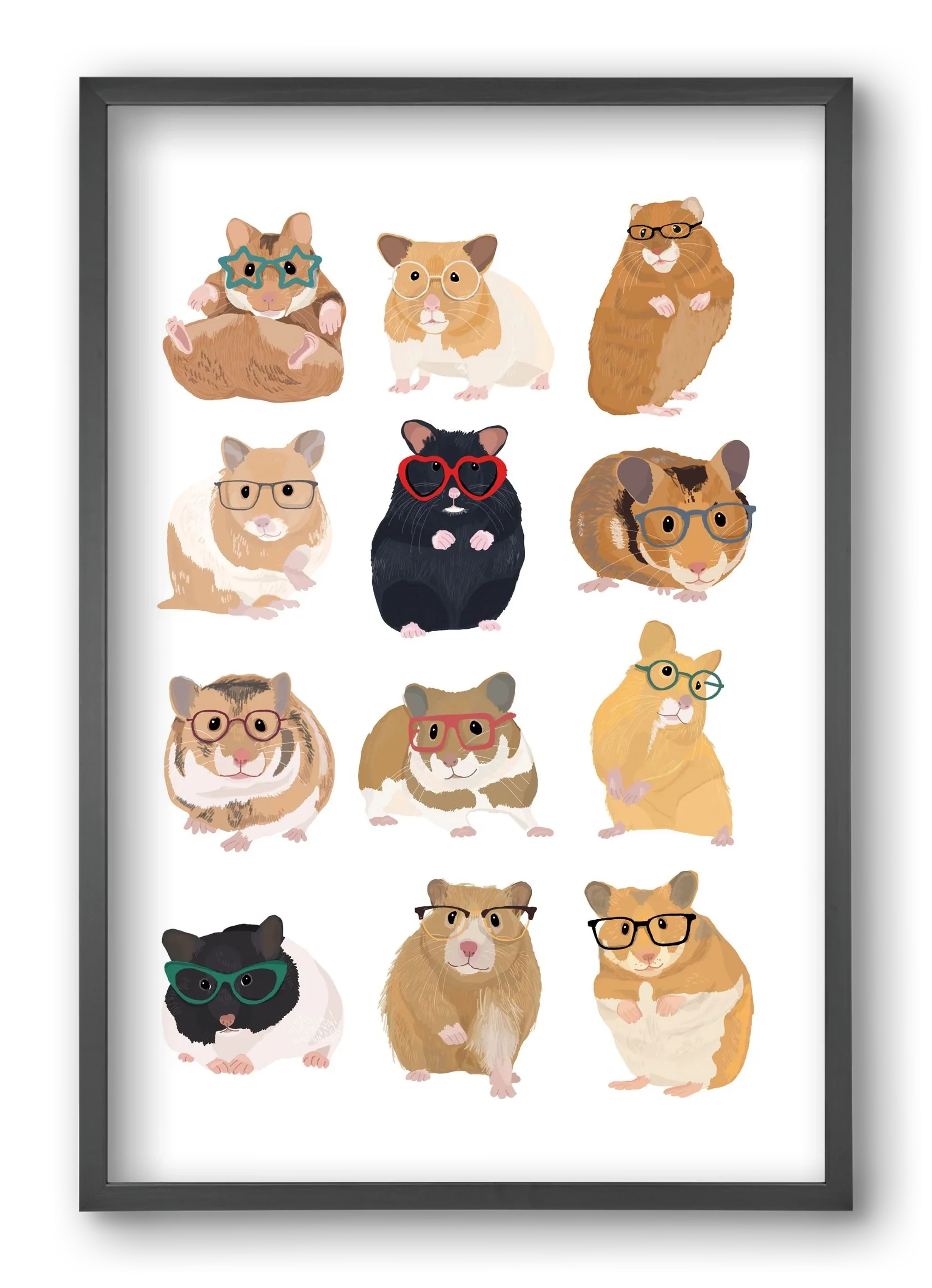 Hamster in glasses - artbridge