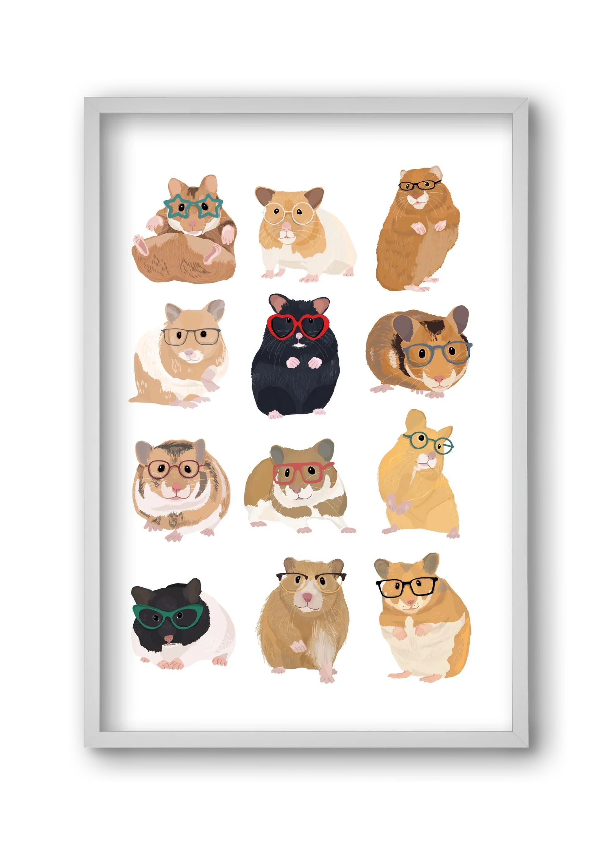 Hamster in glasses - artbridge