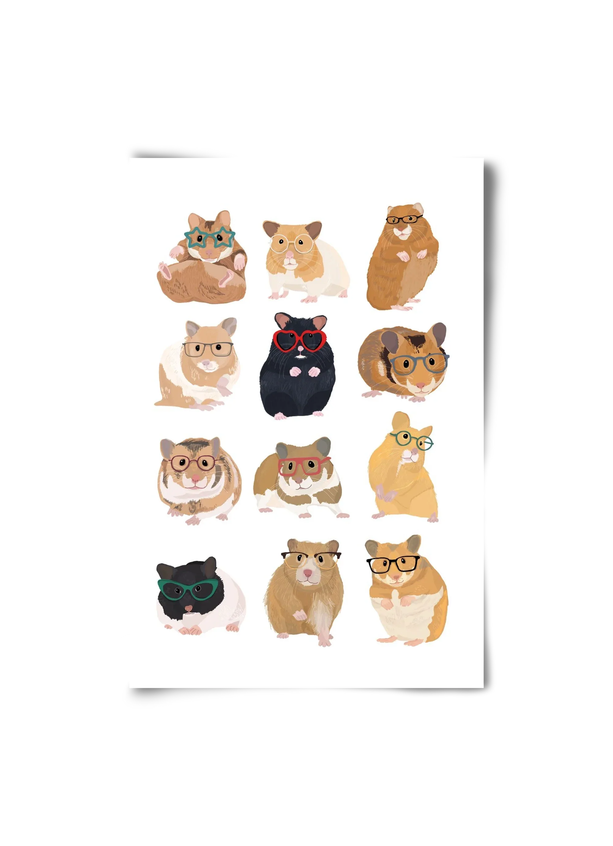 Hamster in glasses - artbridge