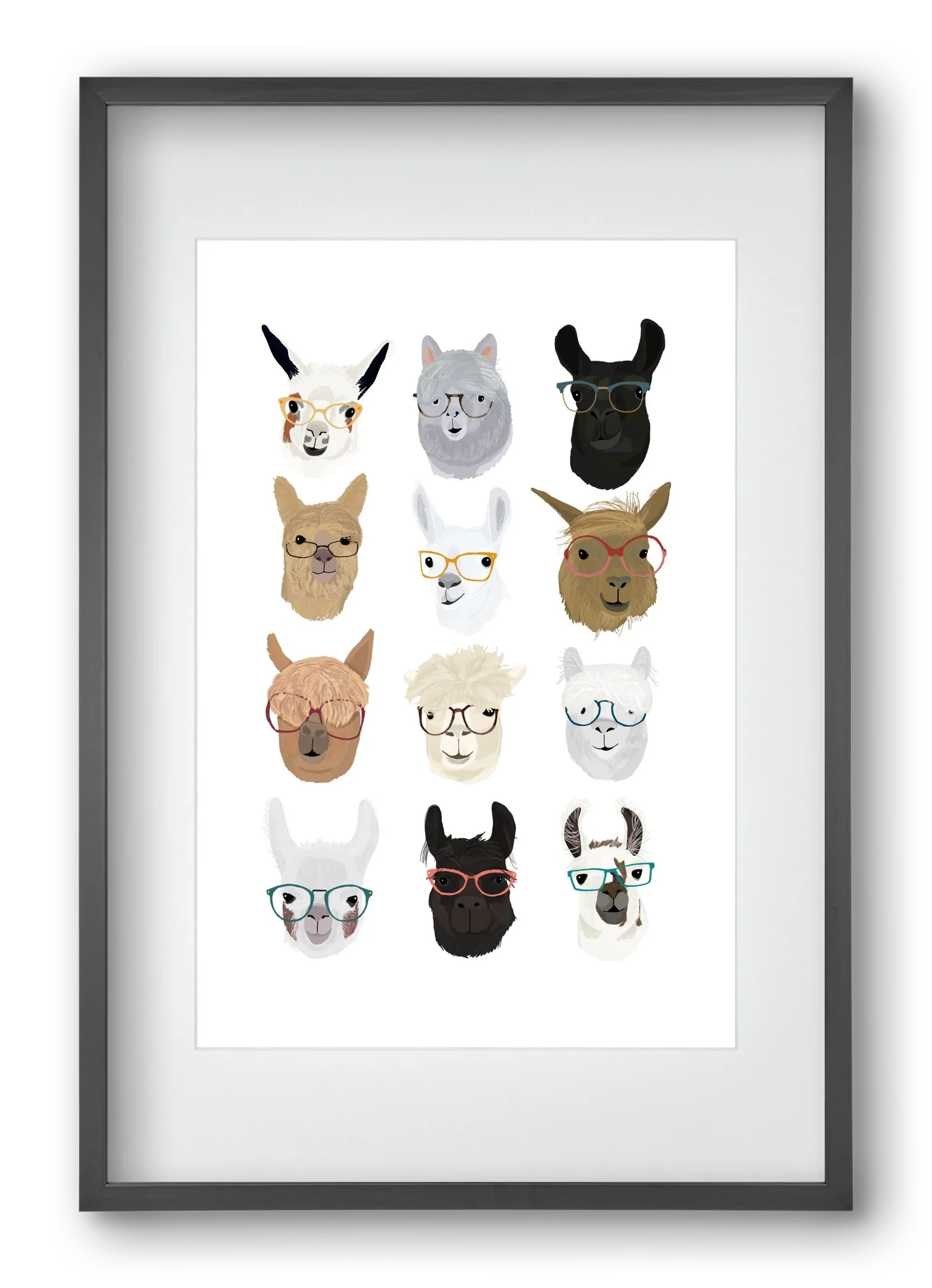 Llamas in Glasses - artbridge