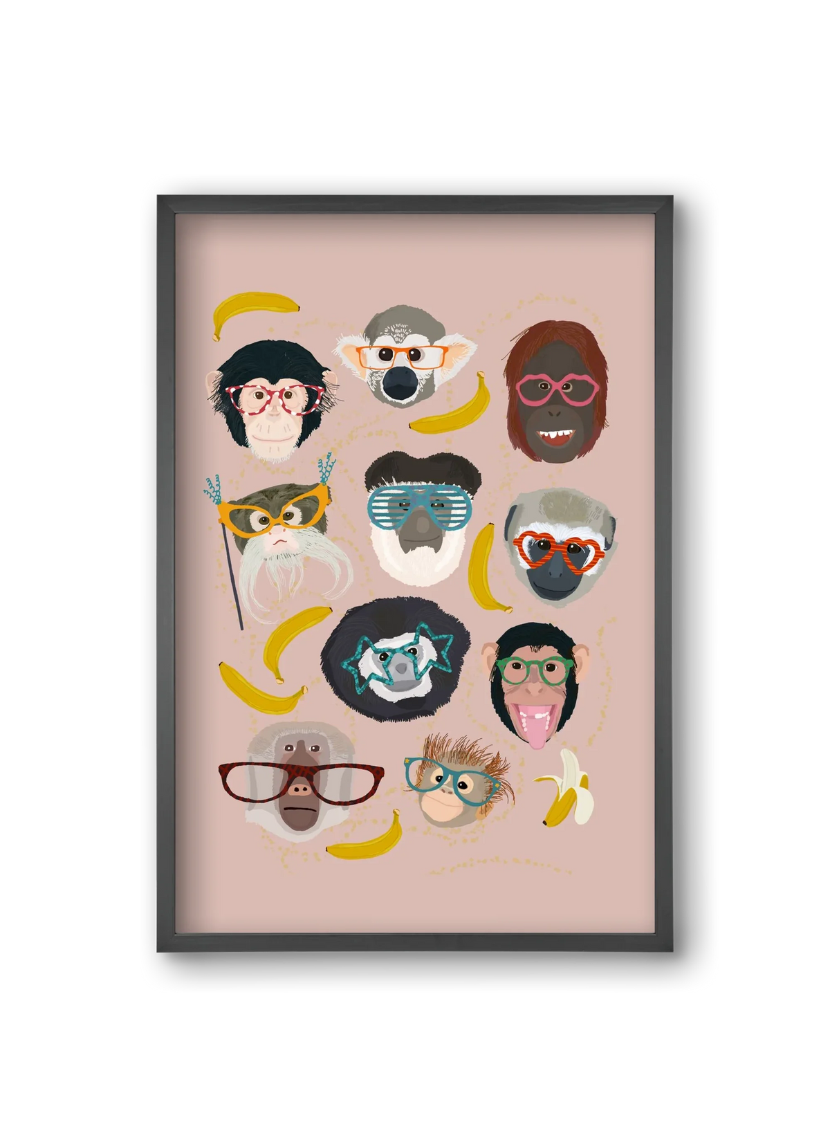 Monkeys in glasses - artbridge