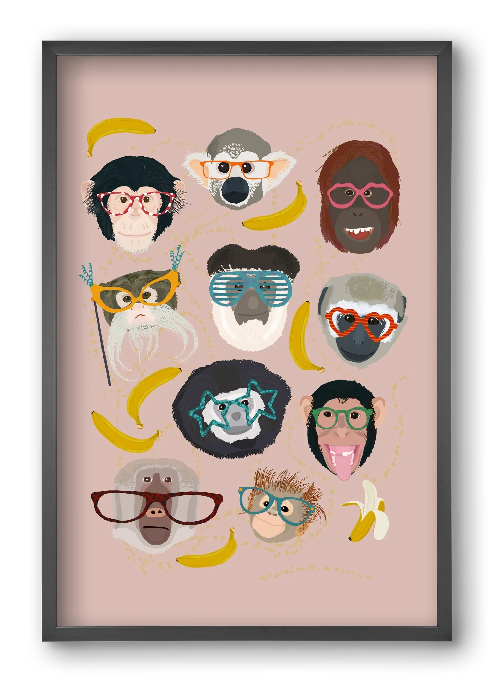 Monkeys in glasses - artbridge