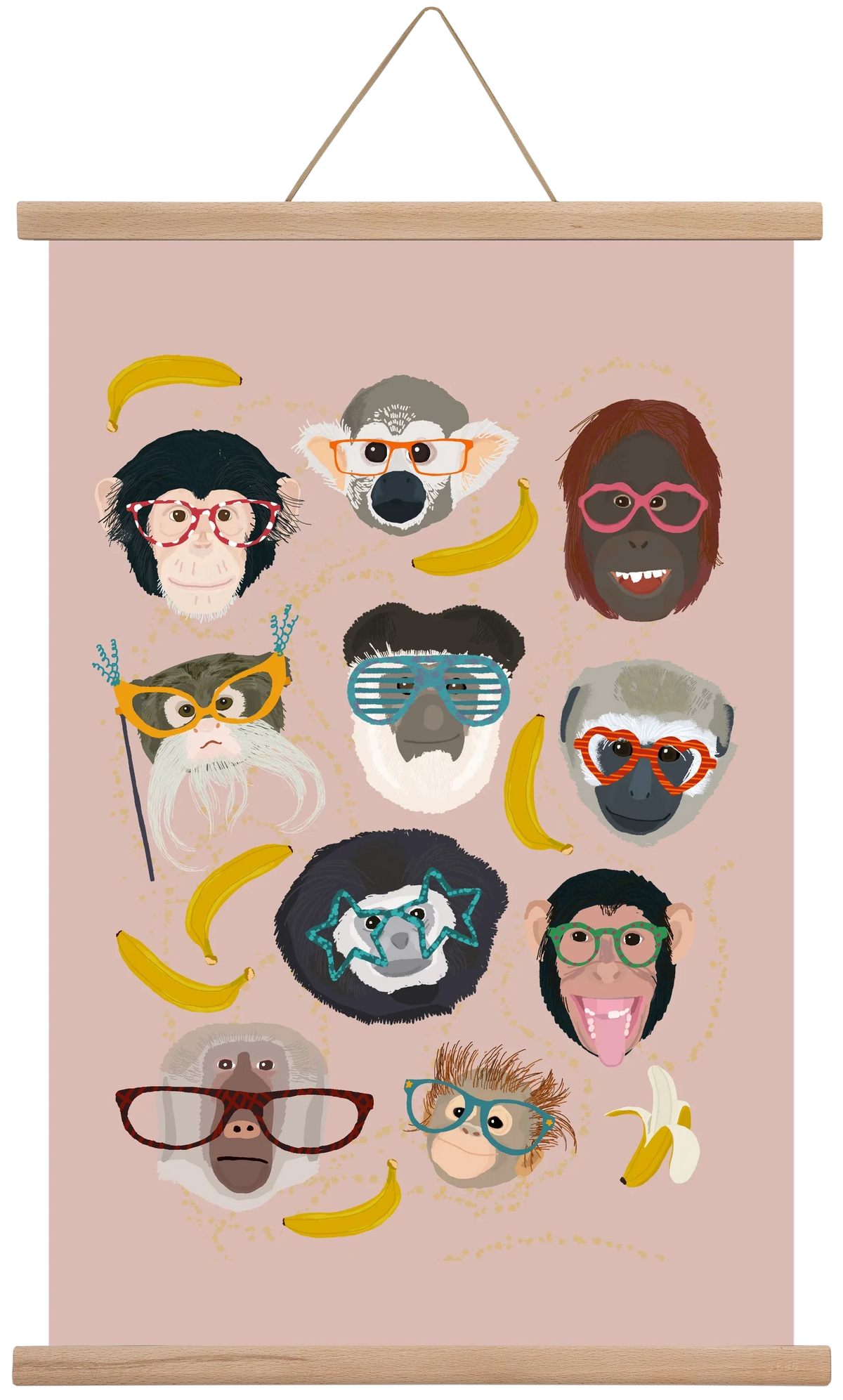 Monkeys in glasses - artbridge