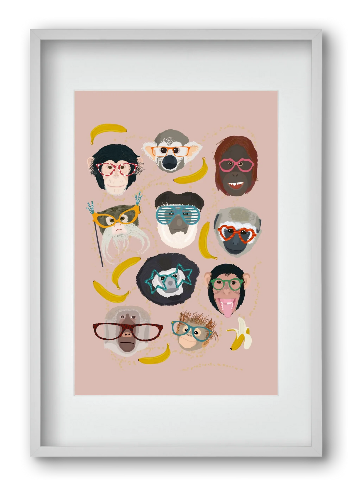 Monkeys in glasses - artbridge