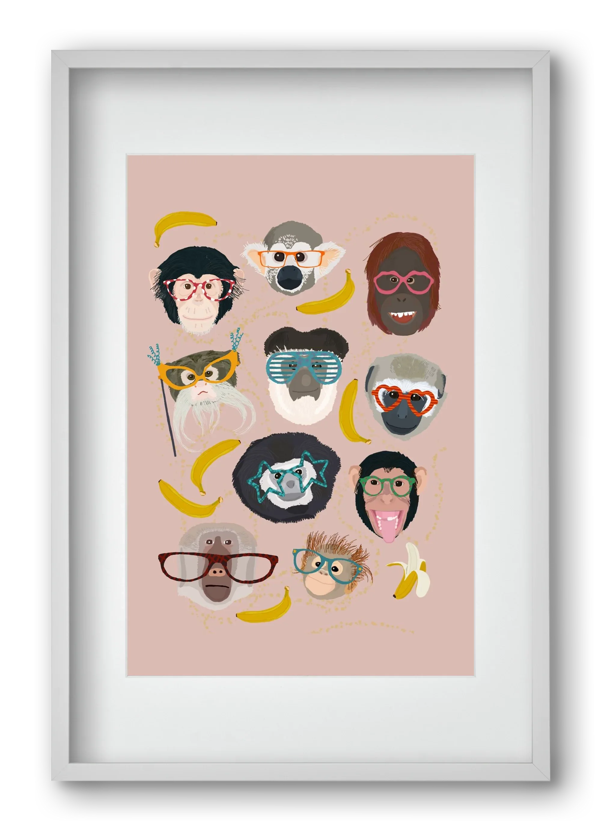 Monkeys in glasses - artbridge