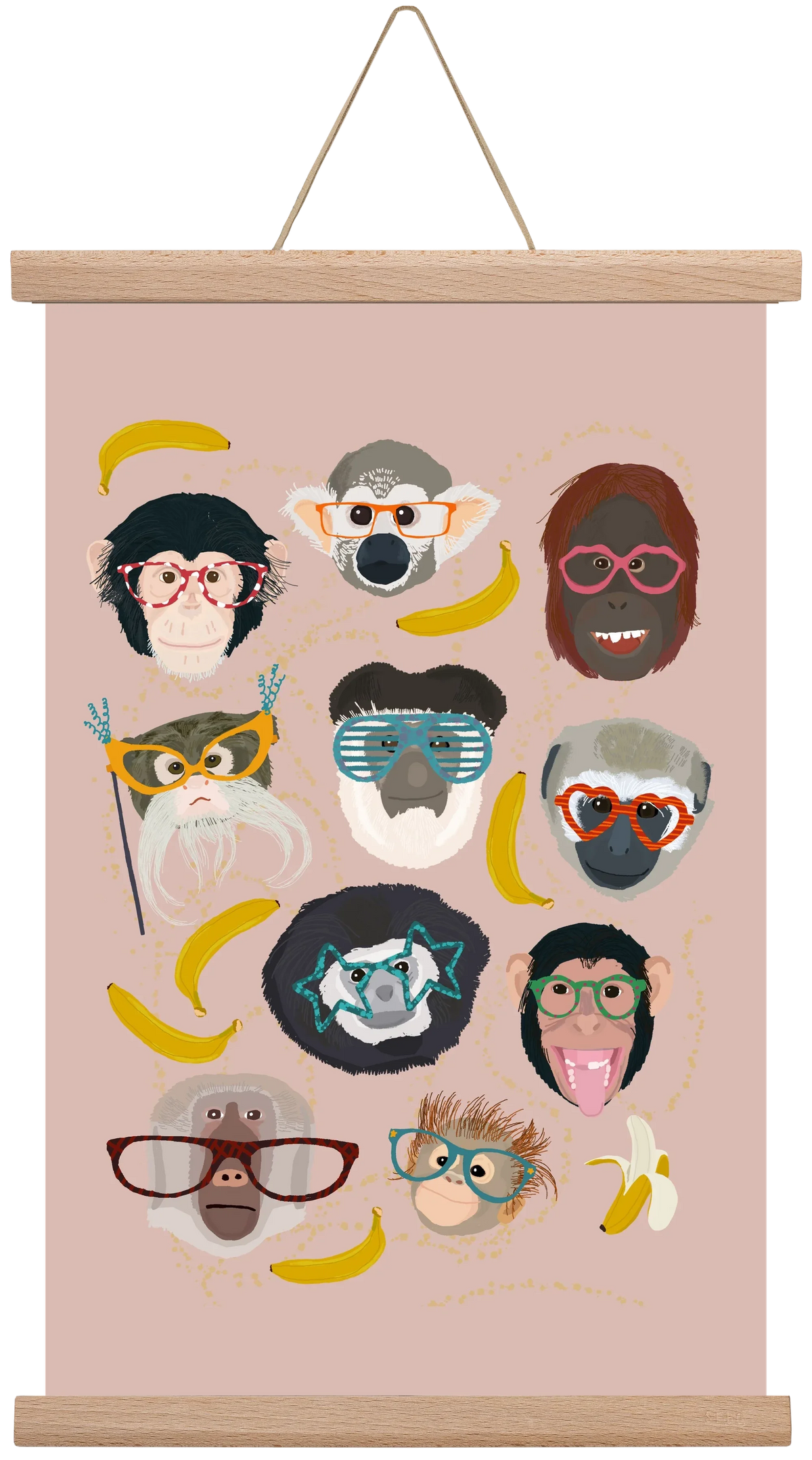 Monkeys in glasses - artbridge