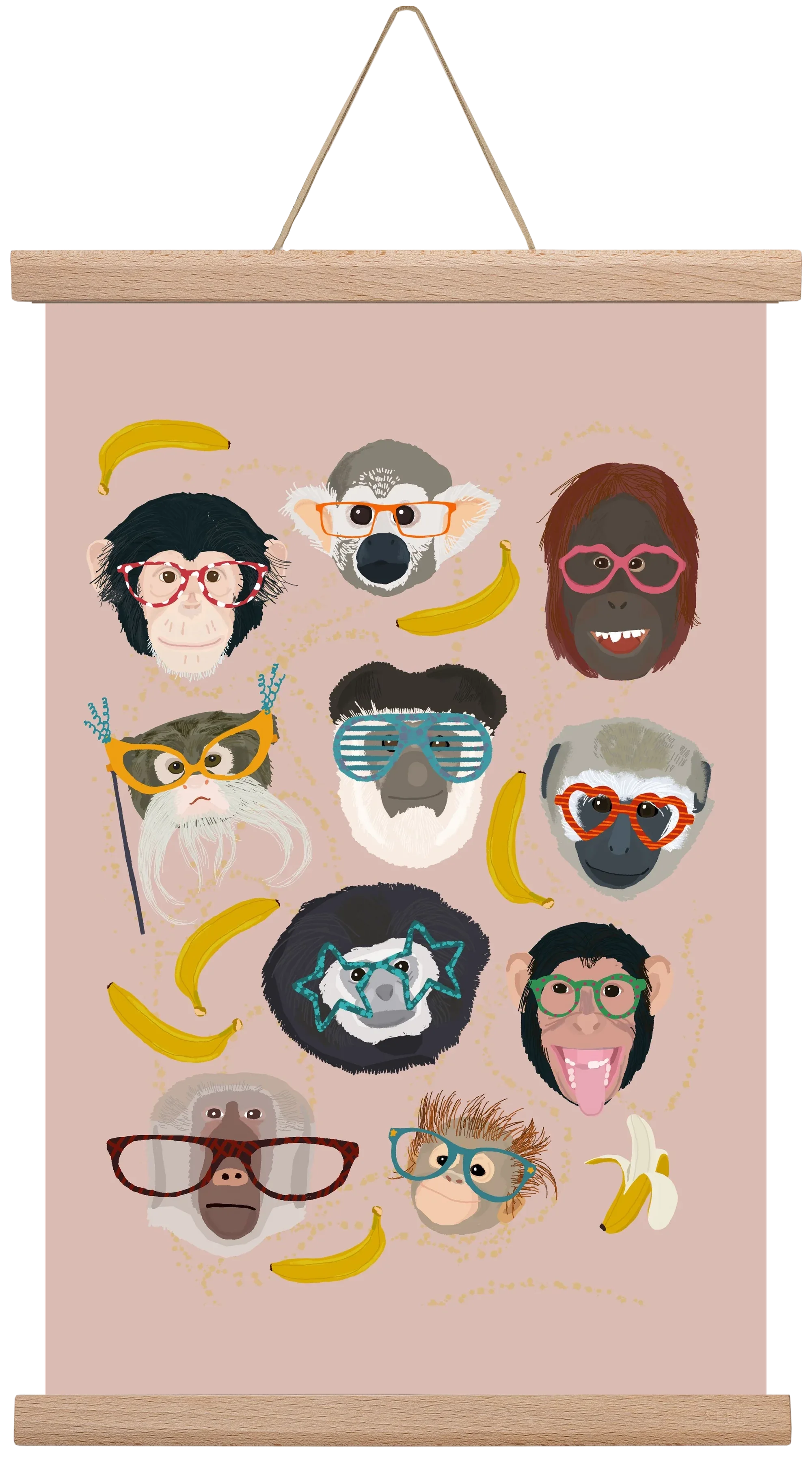 Monkeys in glasses - artbridge