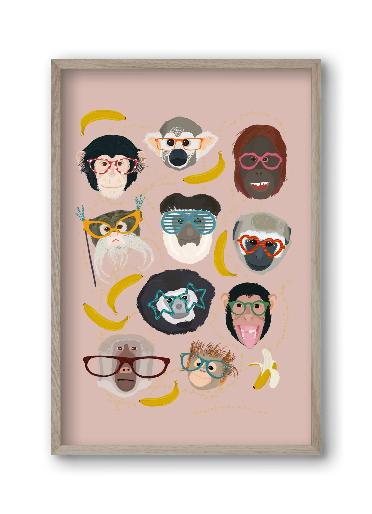 Monkeys in glasses - artbridge