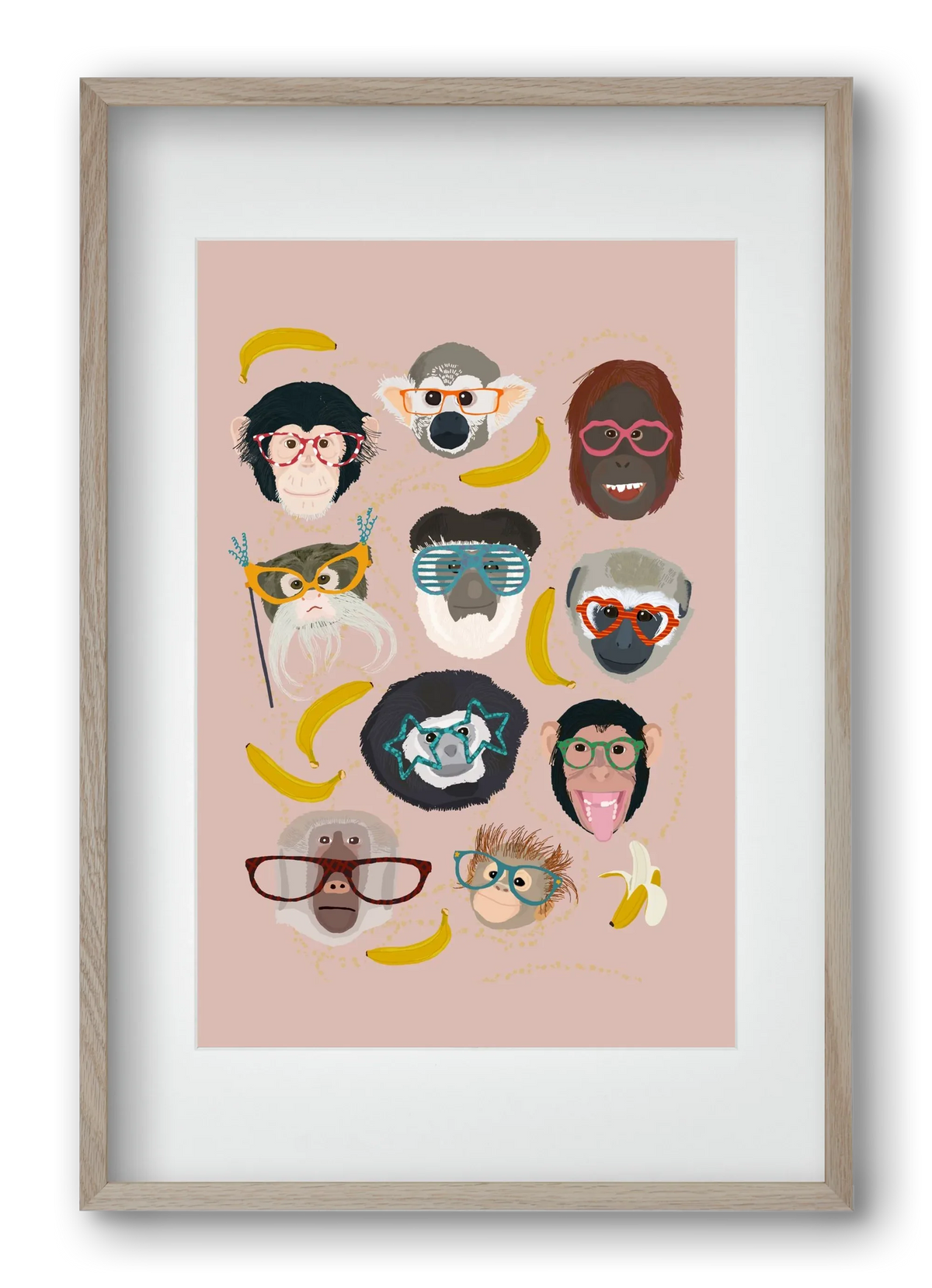 Monkeys in glasses - artbridge