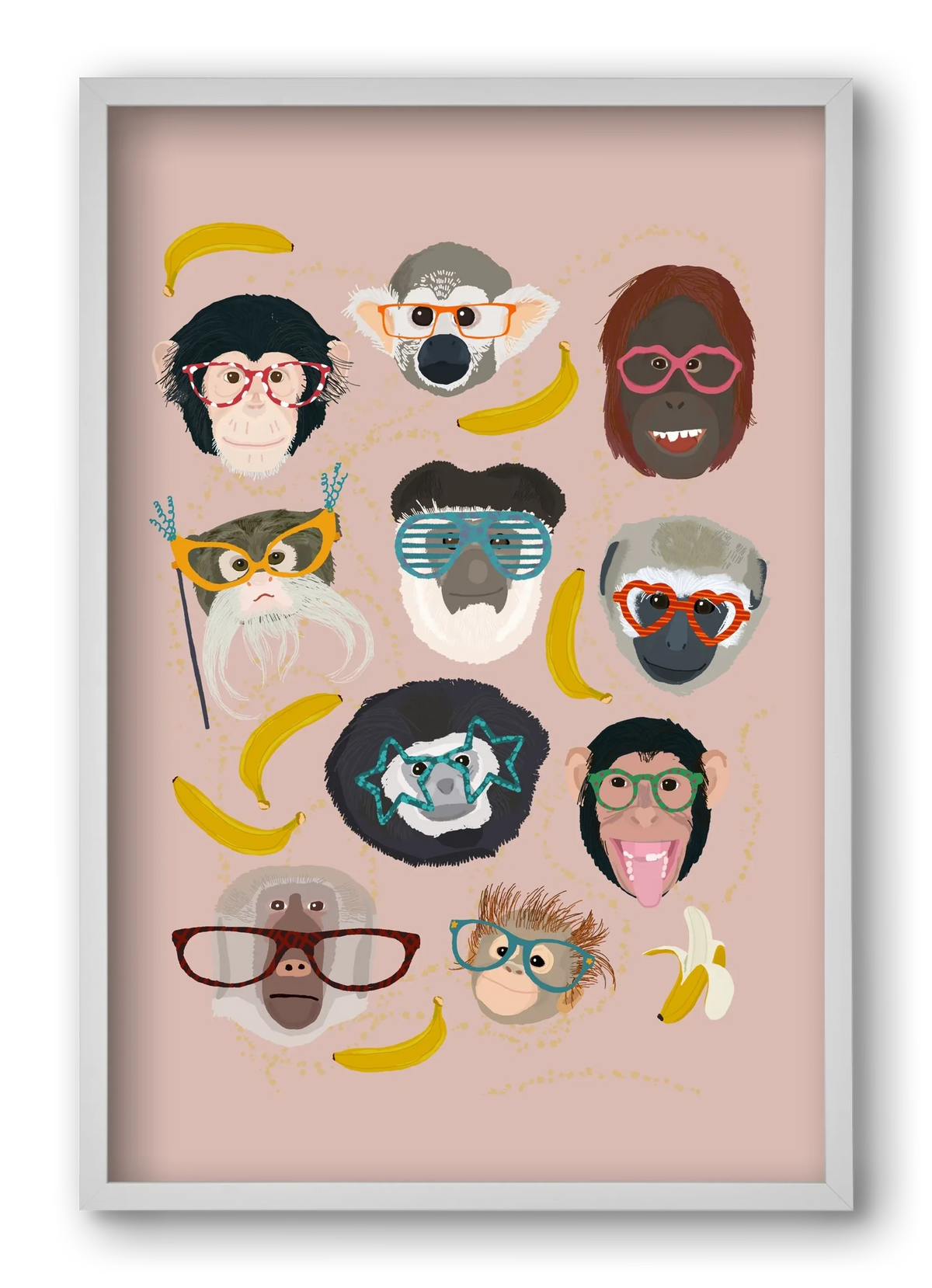 Monkeys in glasses - artbridge
