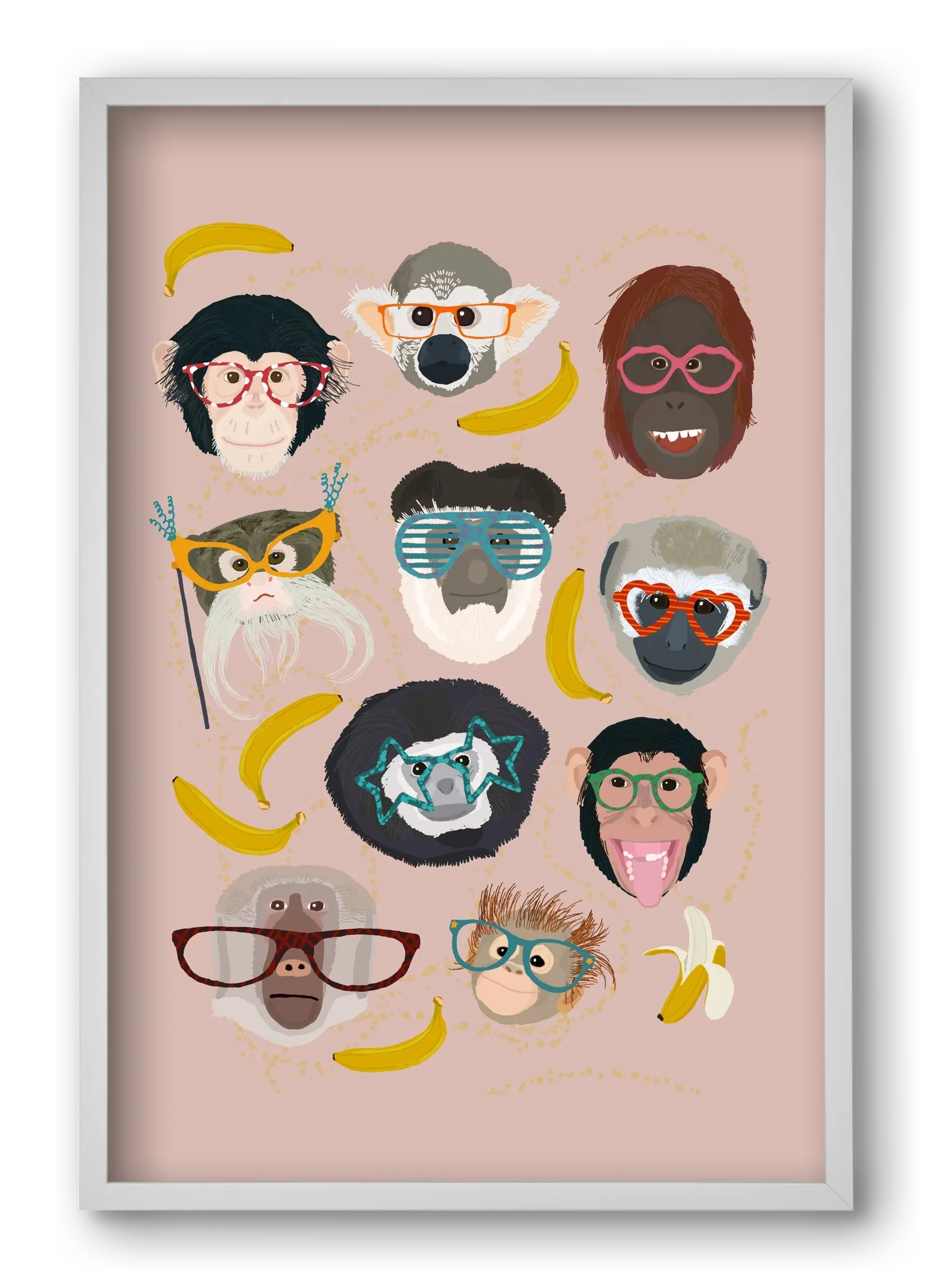 Monkeys in glasses - artbridge