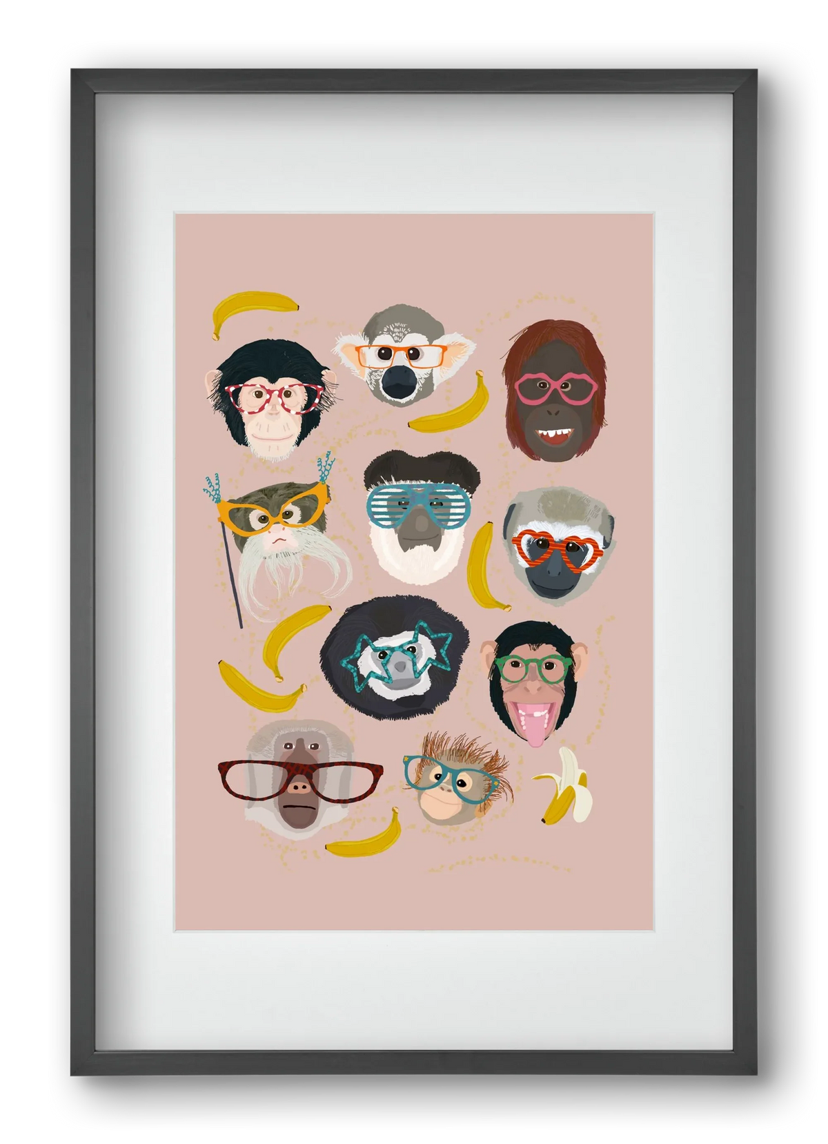 Monkeys in glasses - artbridge