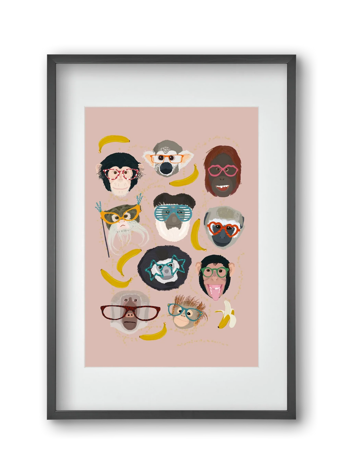 Monkeys in glasses - artbridge