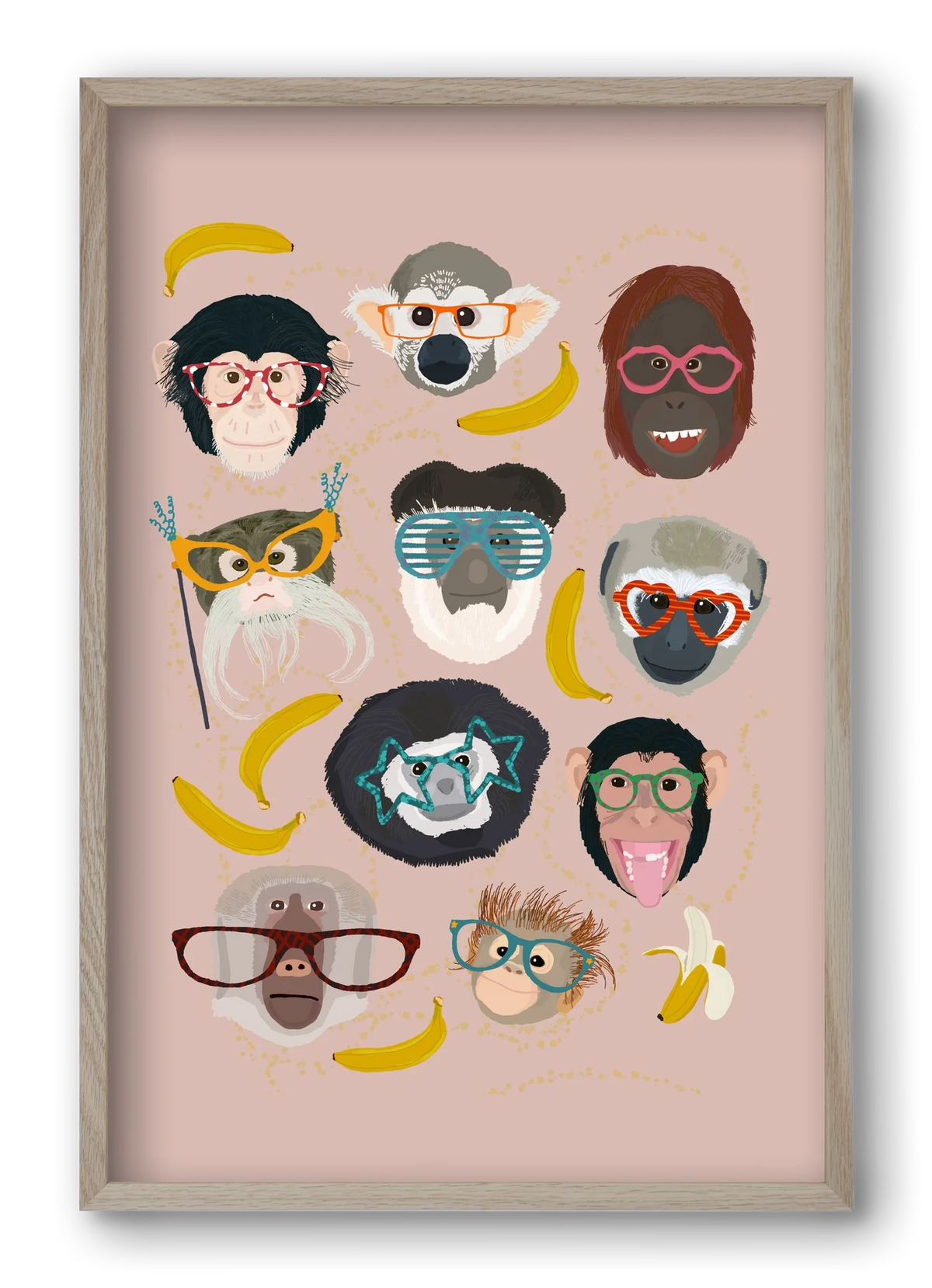 Monkeys in glasses - artbridge