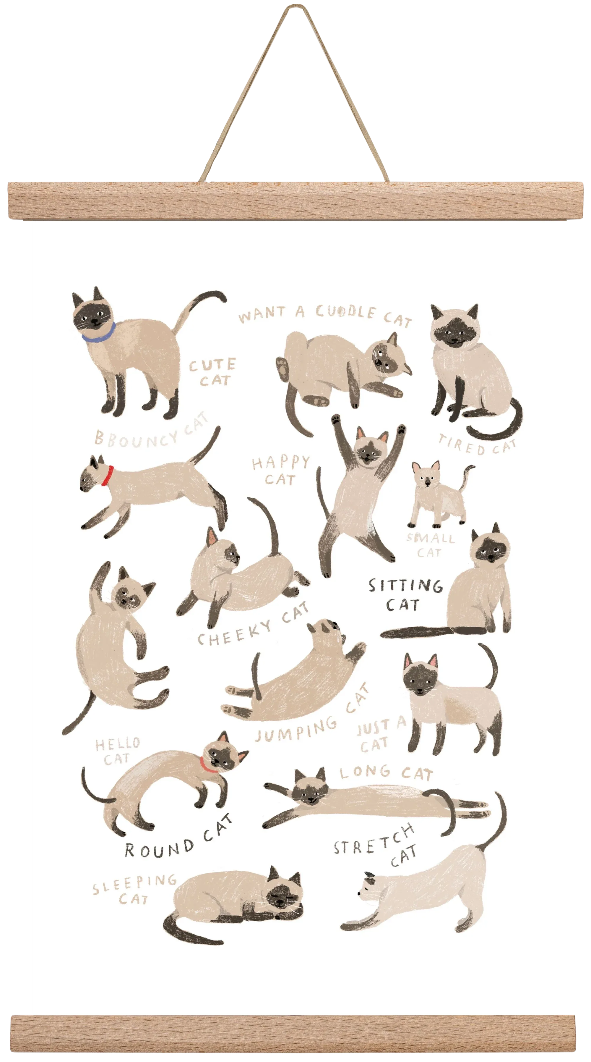 Siamese Cats - artbridge