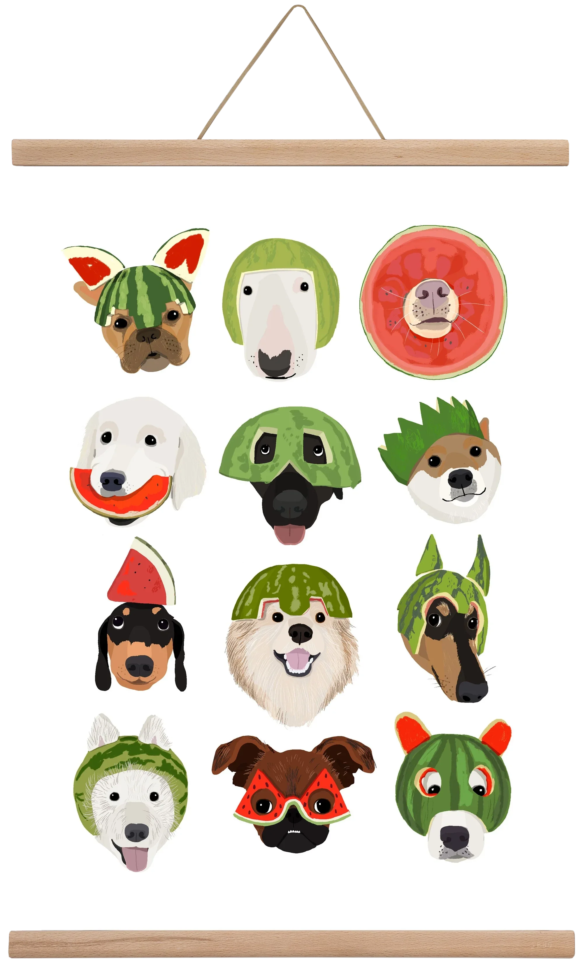 Watermelon dogs - artbridge