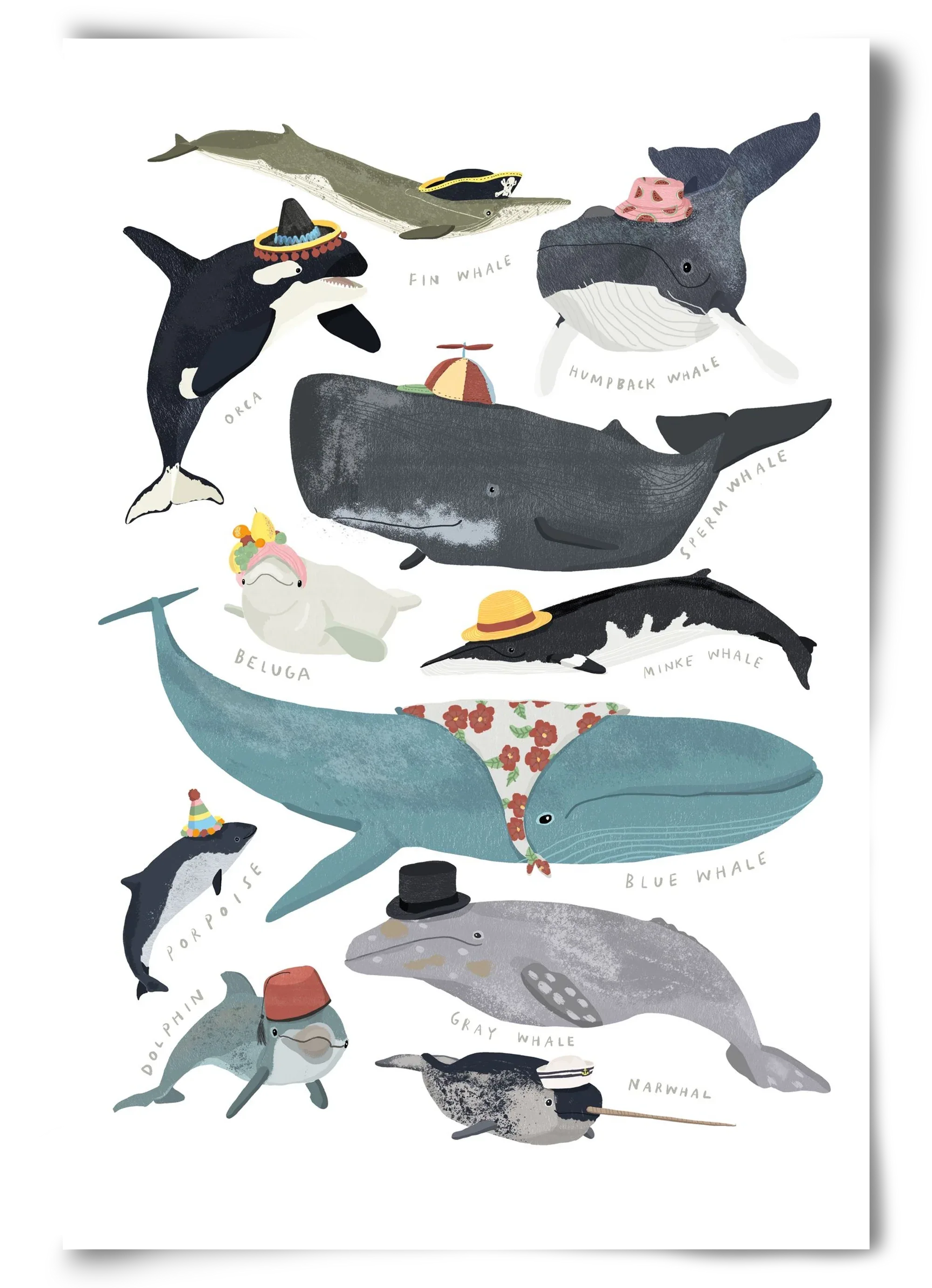 Whales in hats - artbridge