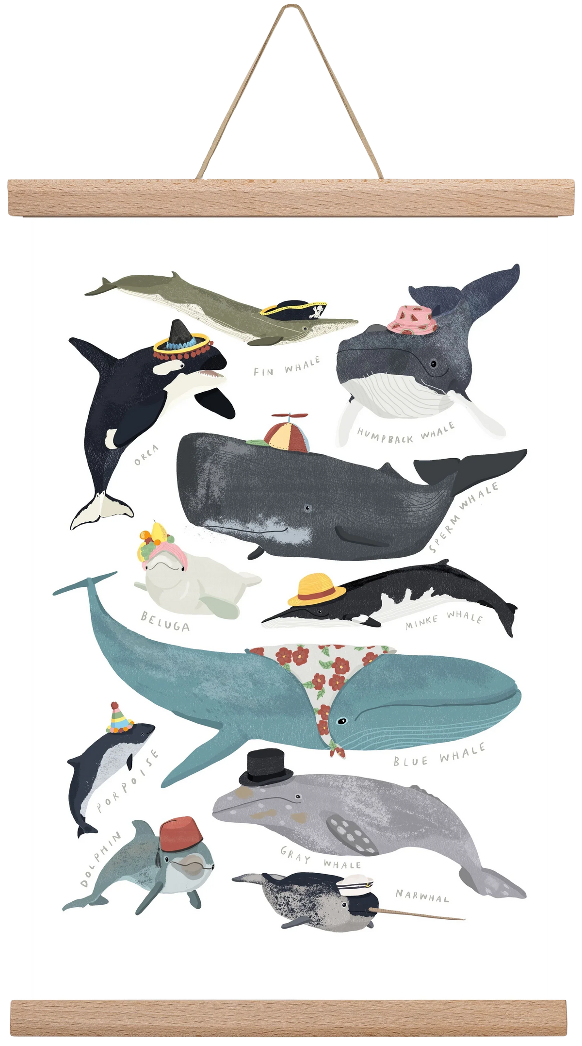 Whales in hats - artbridge