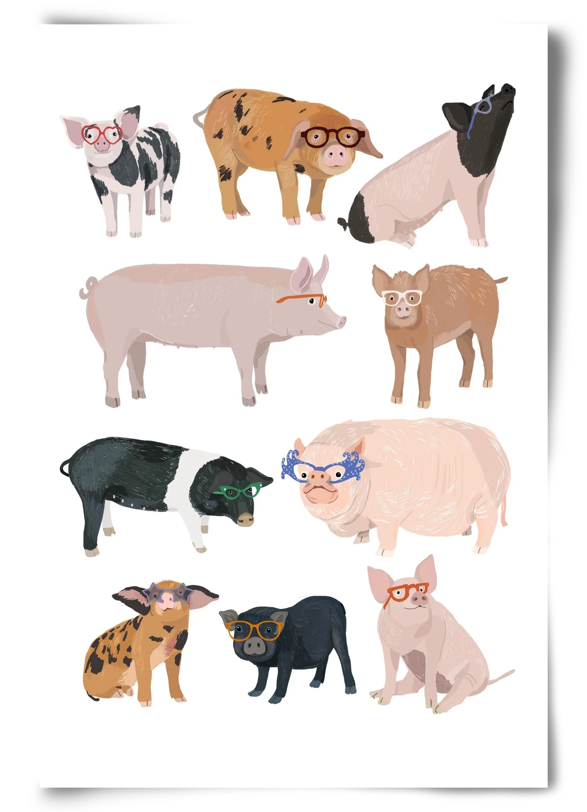 Pigs in Glasses - artbridge