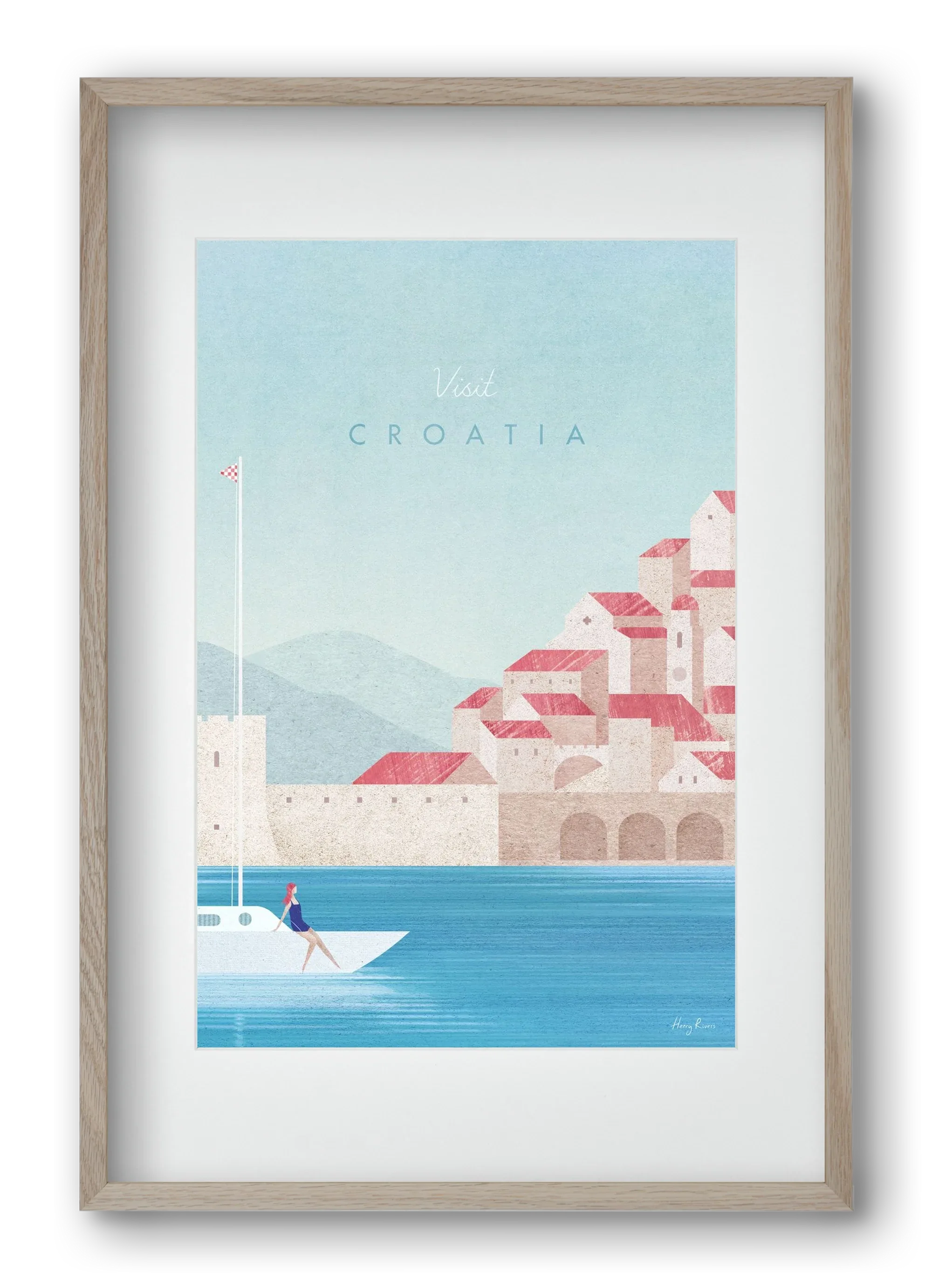 Croatia Travel Poster - artbridge