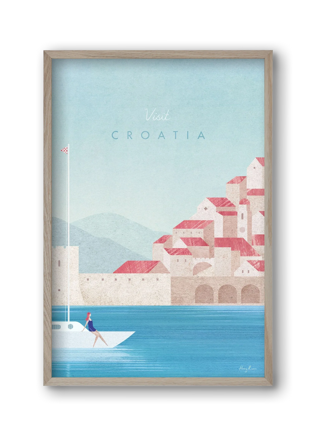 Croatia Travel Poster - artbridge