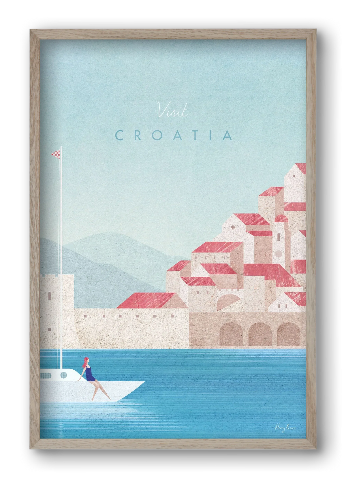 Croatia Travel Poster - artbridge