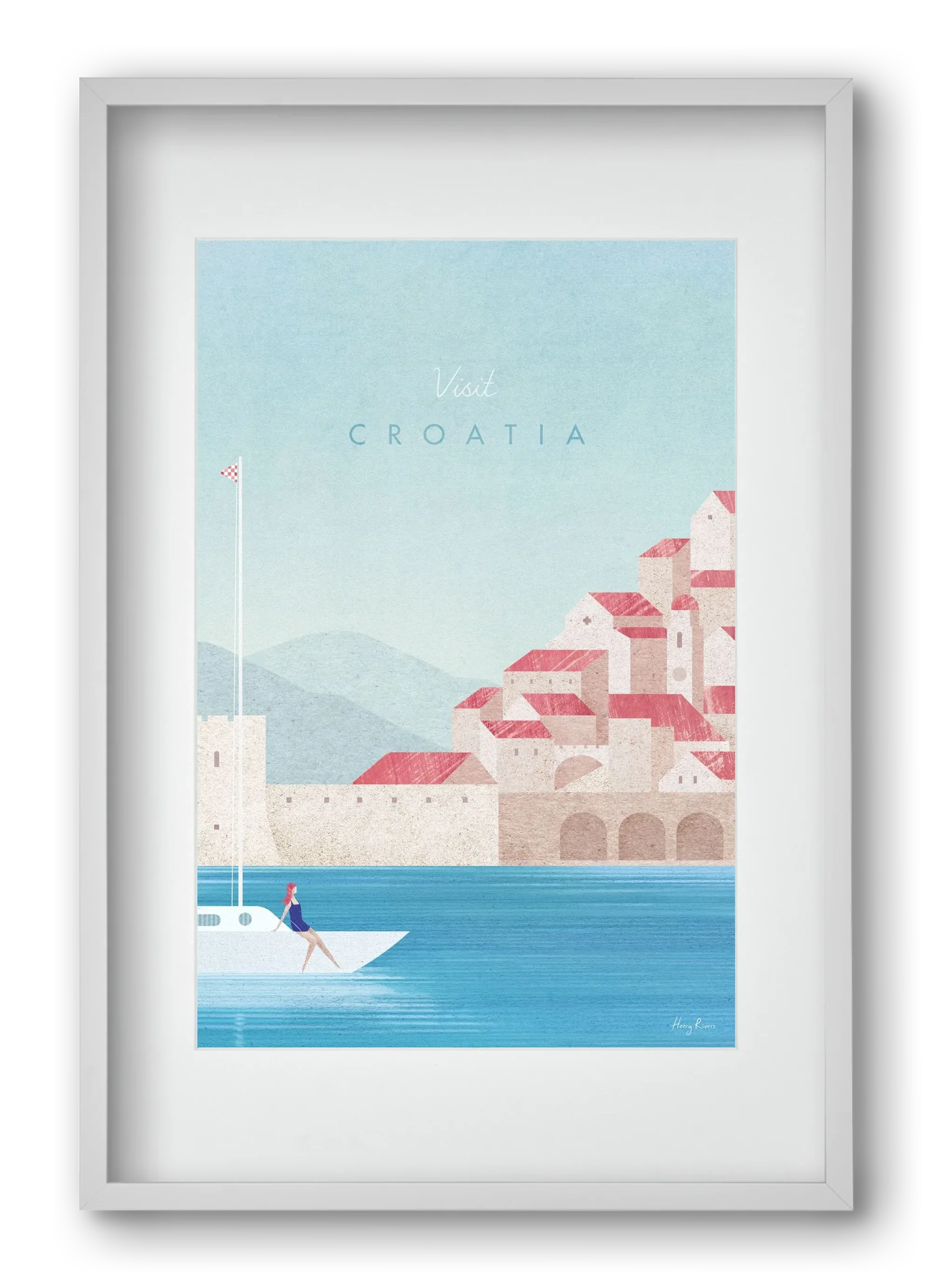 Croatia Travel Poster - artbridge
