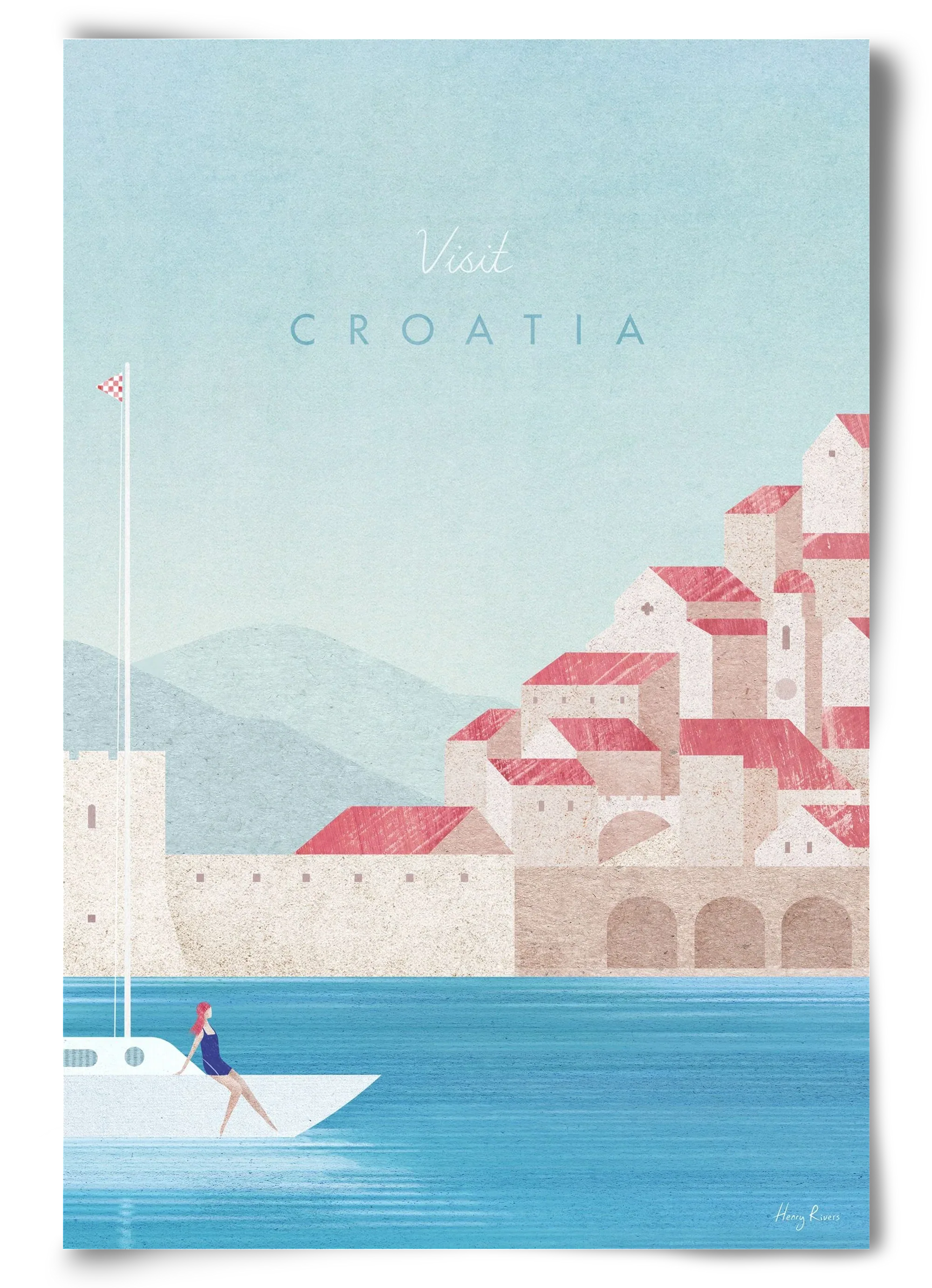 Croatia Travel Poster - artbridge