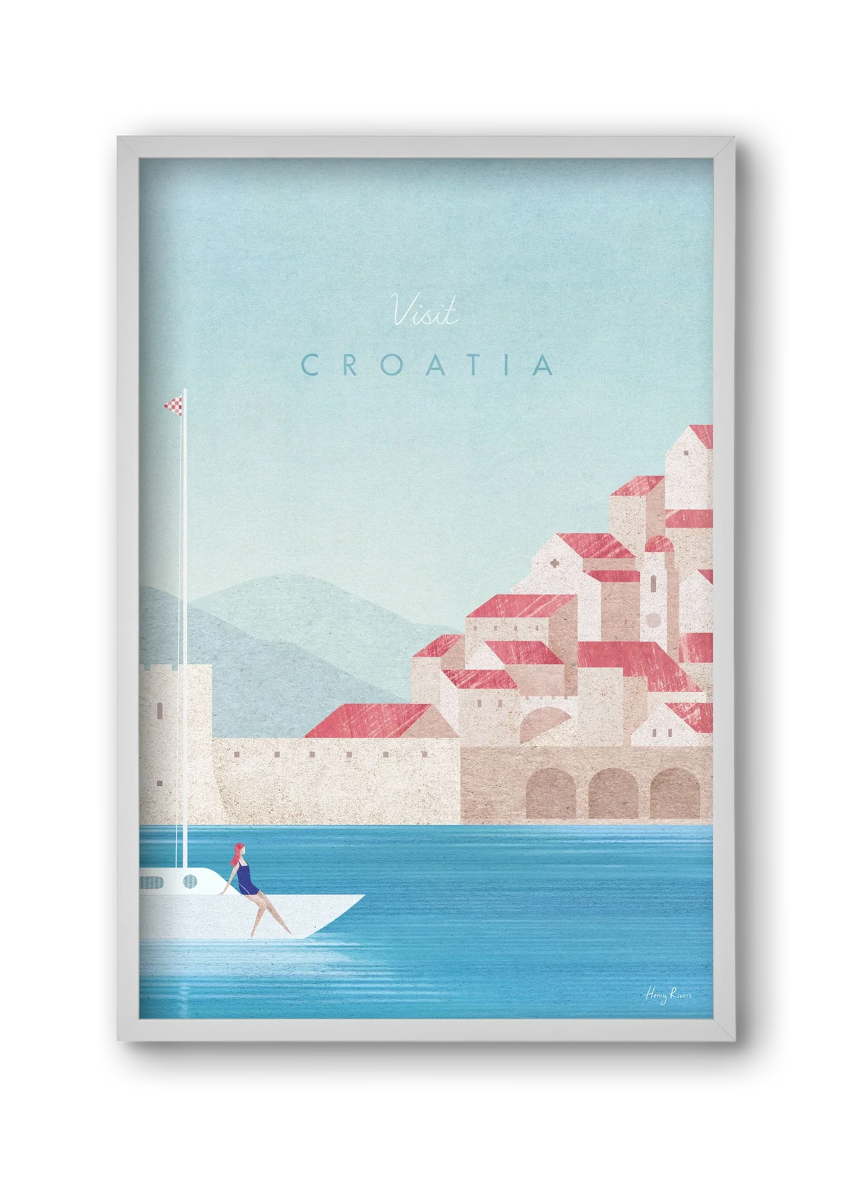 Croatia Travel Poster - artbridge