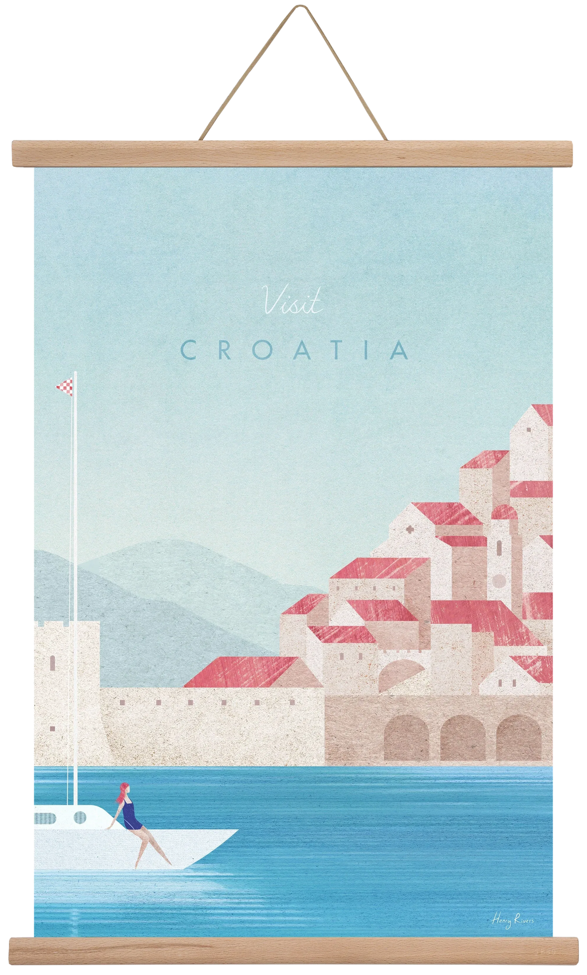 Croatia Travel Poster - artbridge