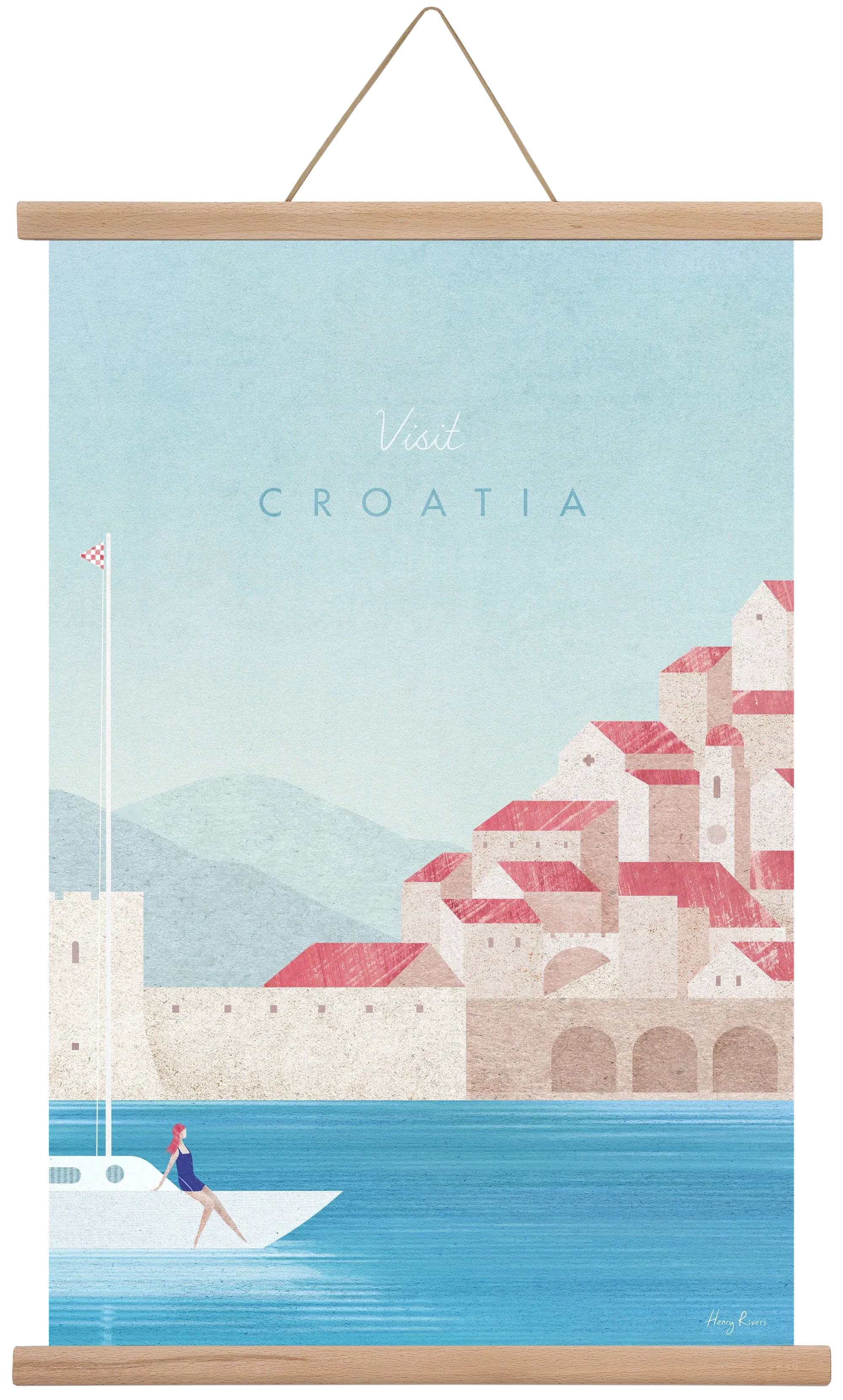 Croatia Travel Poster - artbridge