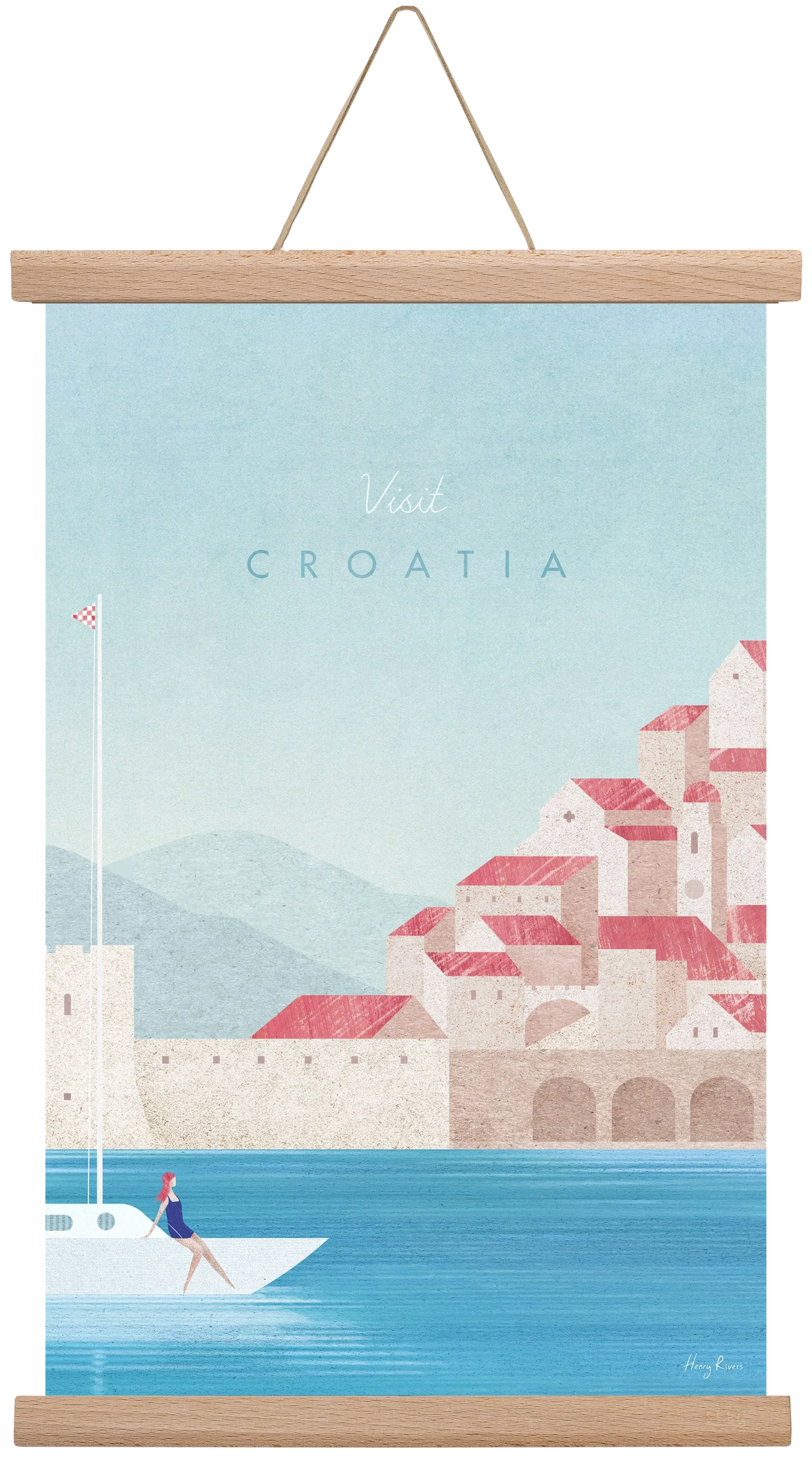 Croatia Travel Poster - artbridge