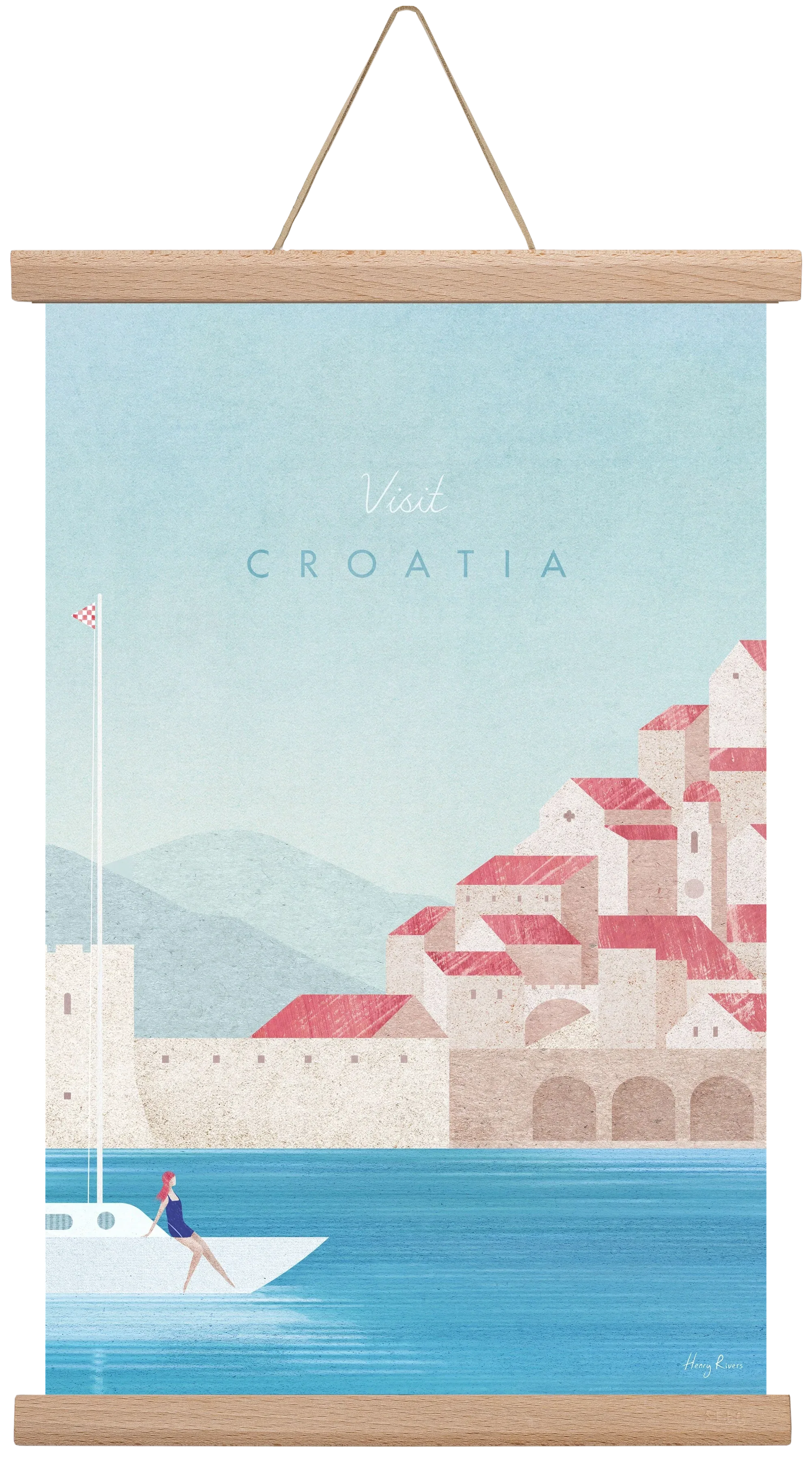 Croatia Travel Poster - artbridge