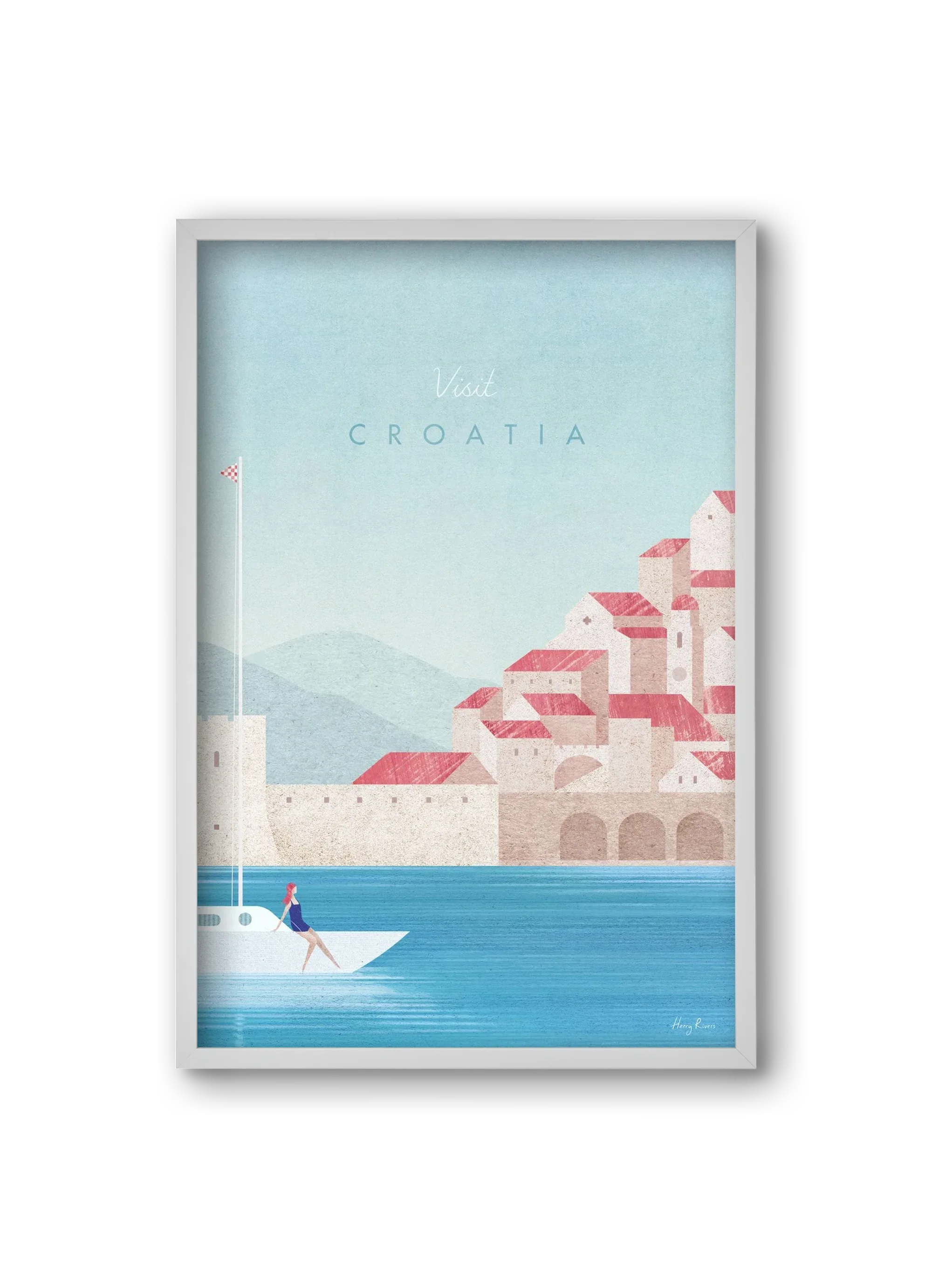 Croatia Travel Poster - artbridge