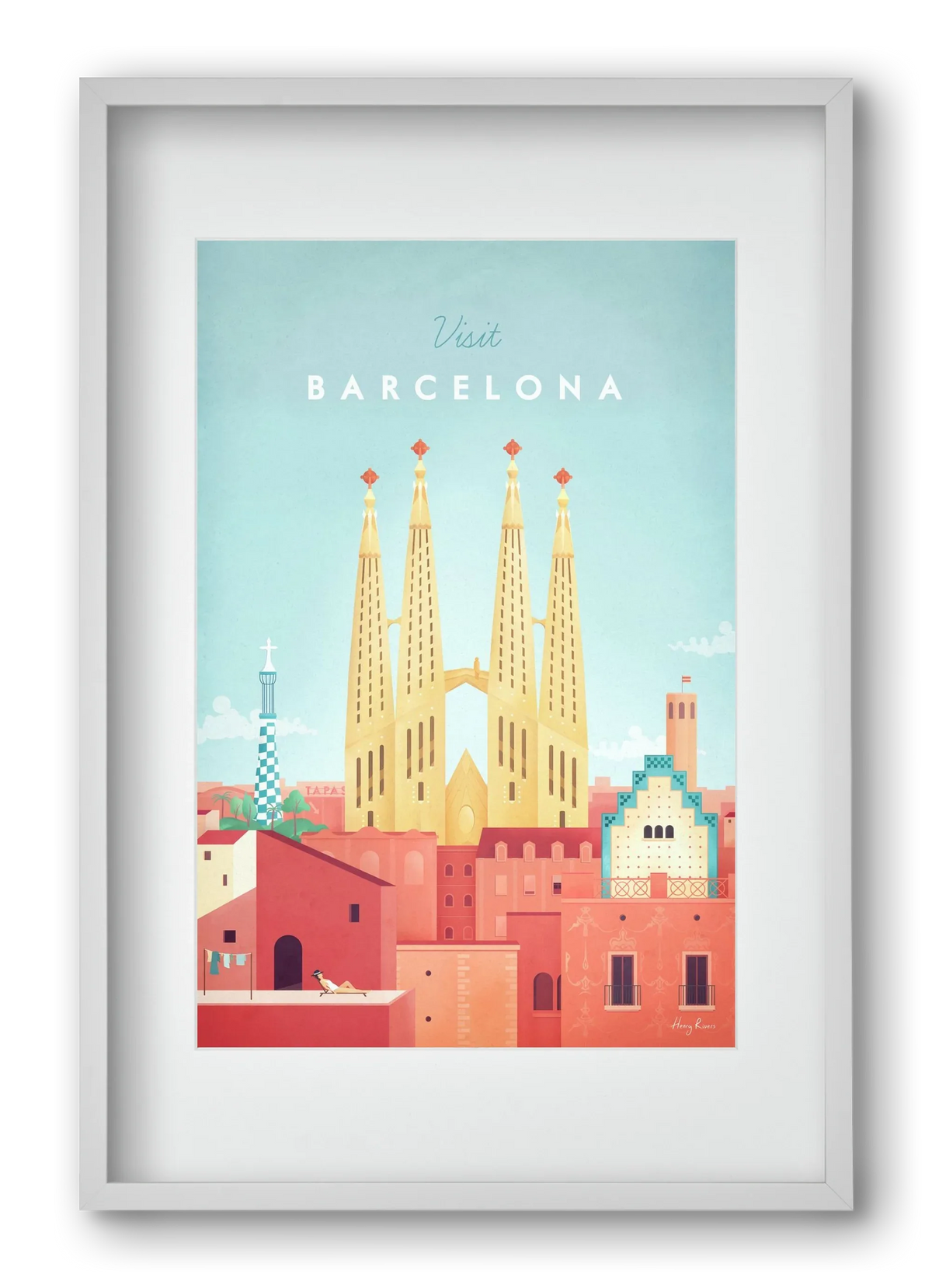 Barcelona Travel Poster - artbridge