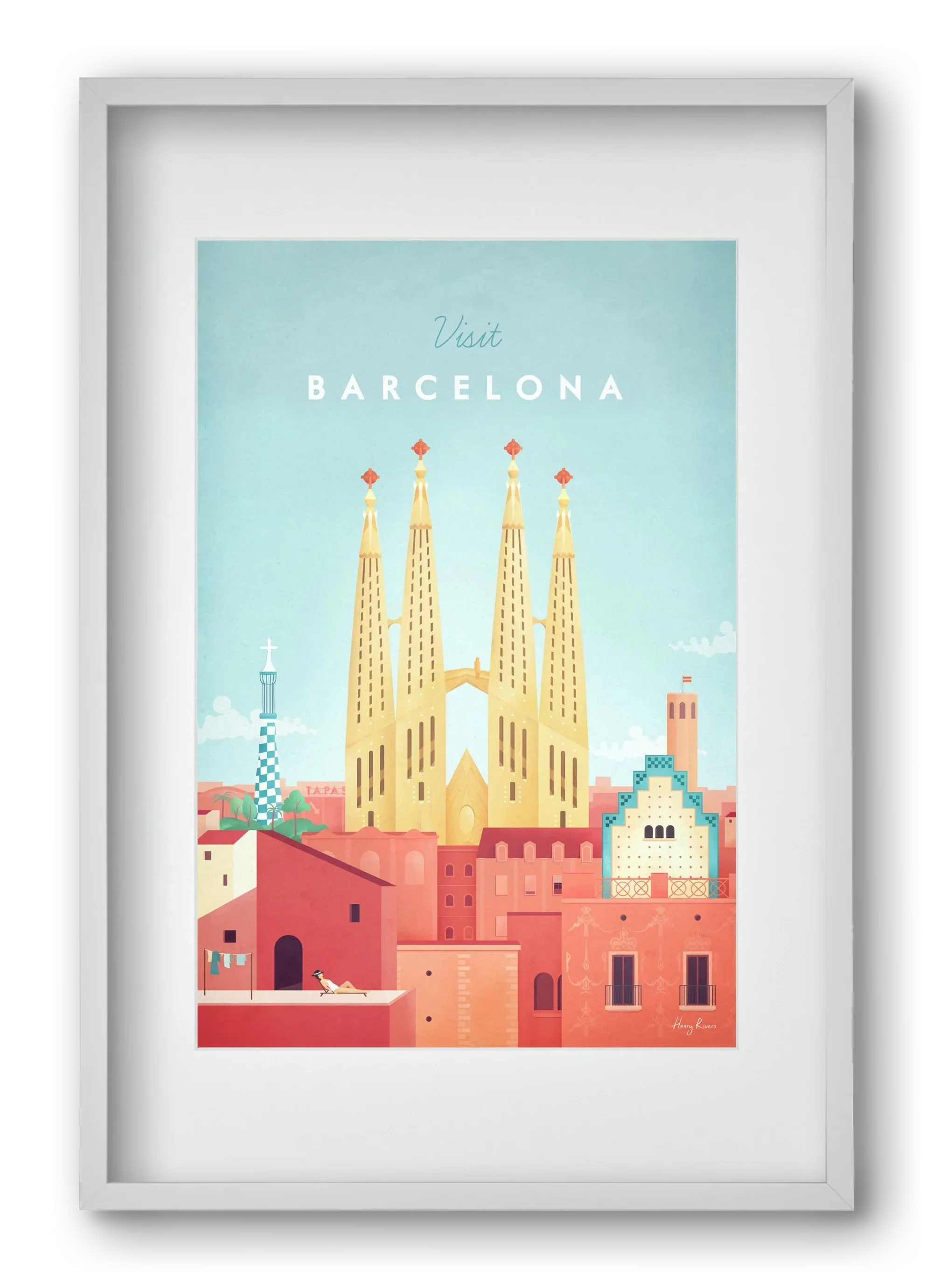 Barcelona Travel Poster - artbridge