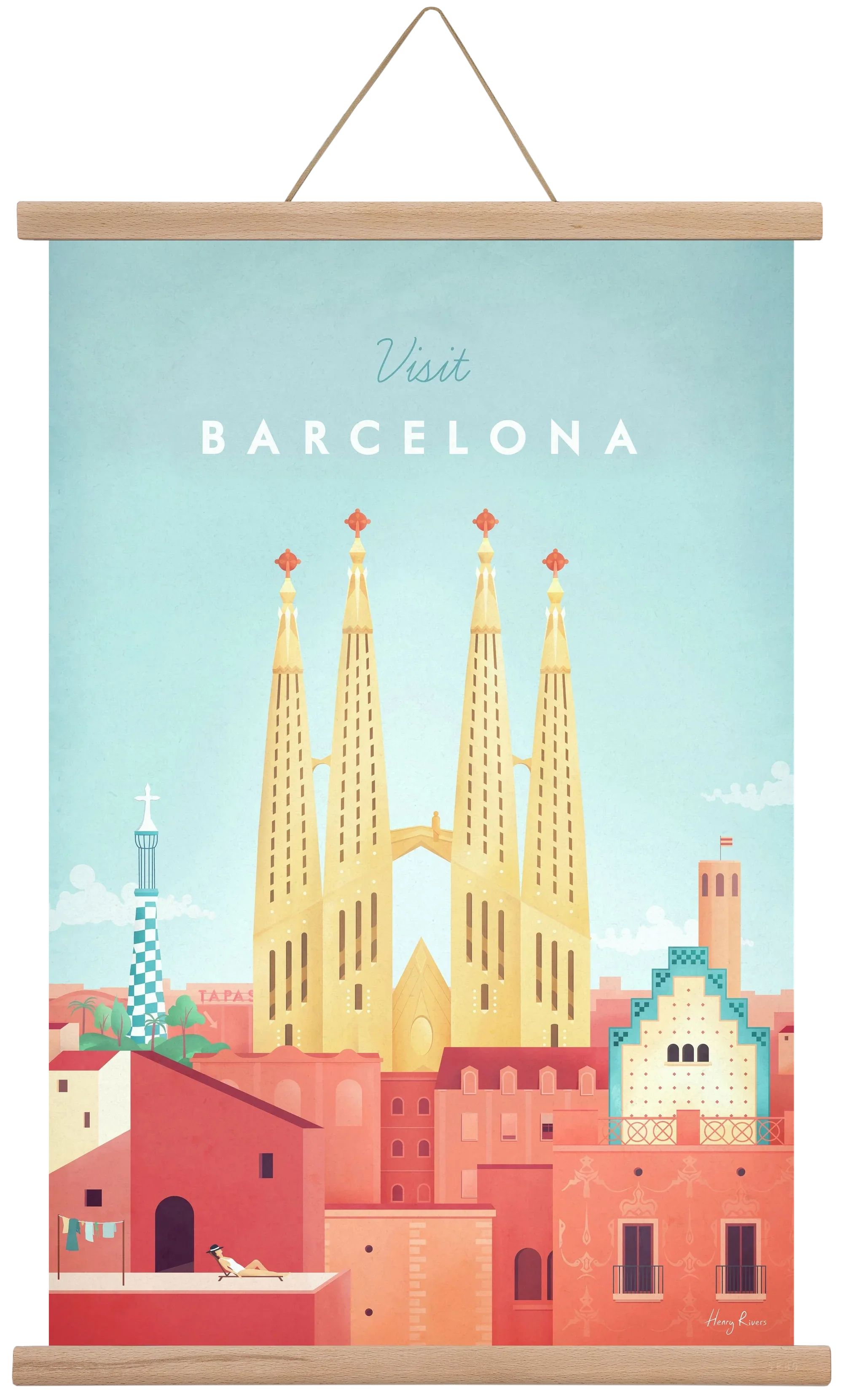 Barcelona Travel Poster - artbridge
