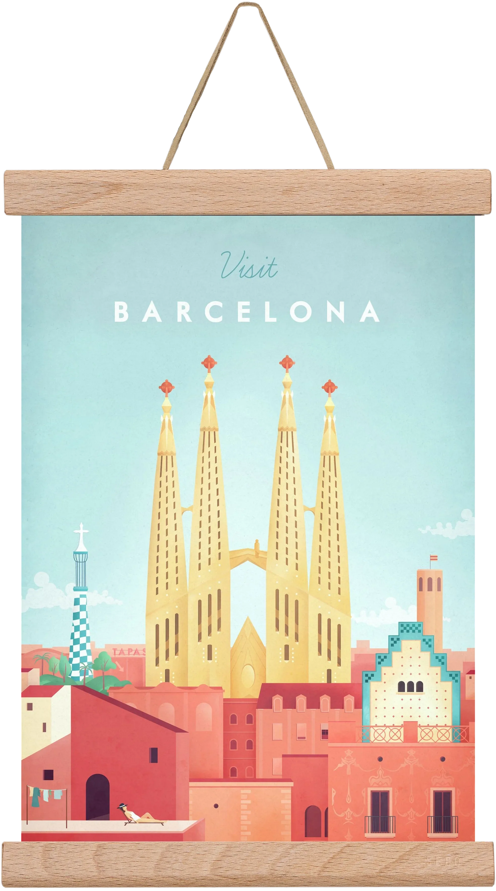Barcelona Travel Poster - artbridge